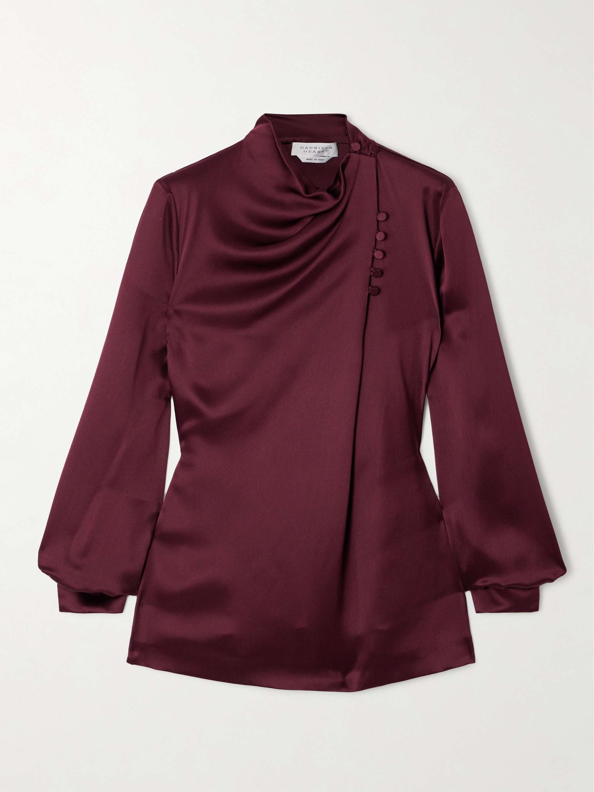 Marcelina silk-satin blouse view