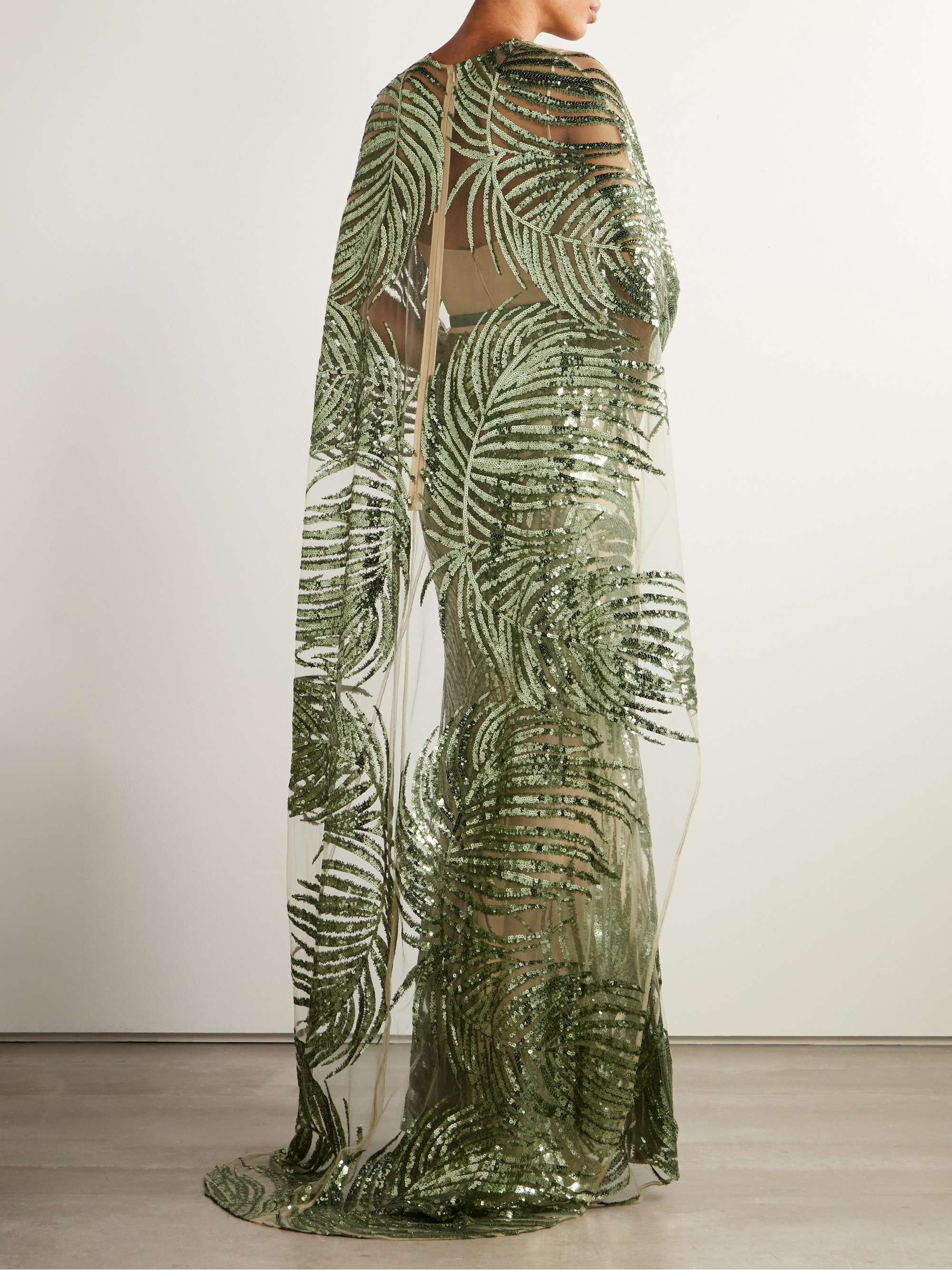 Sequined tulle gown view