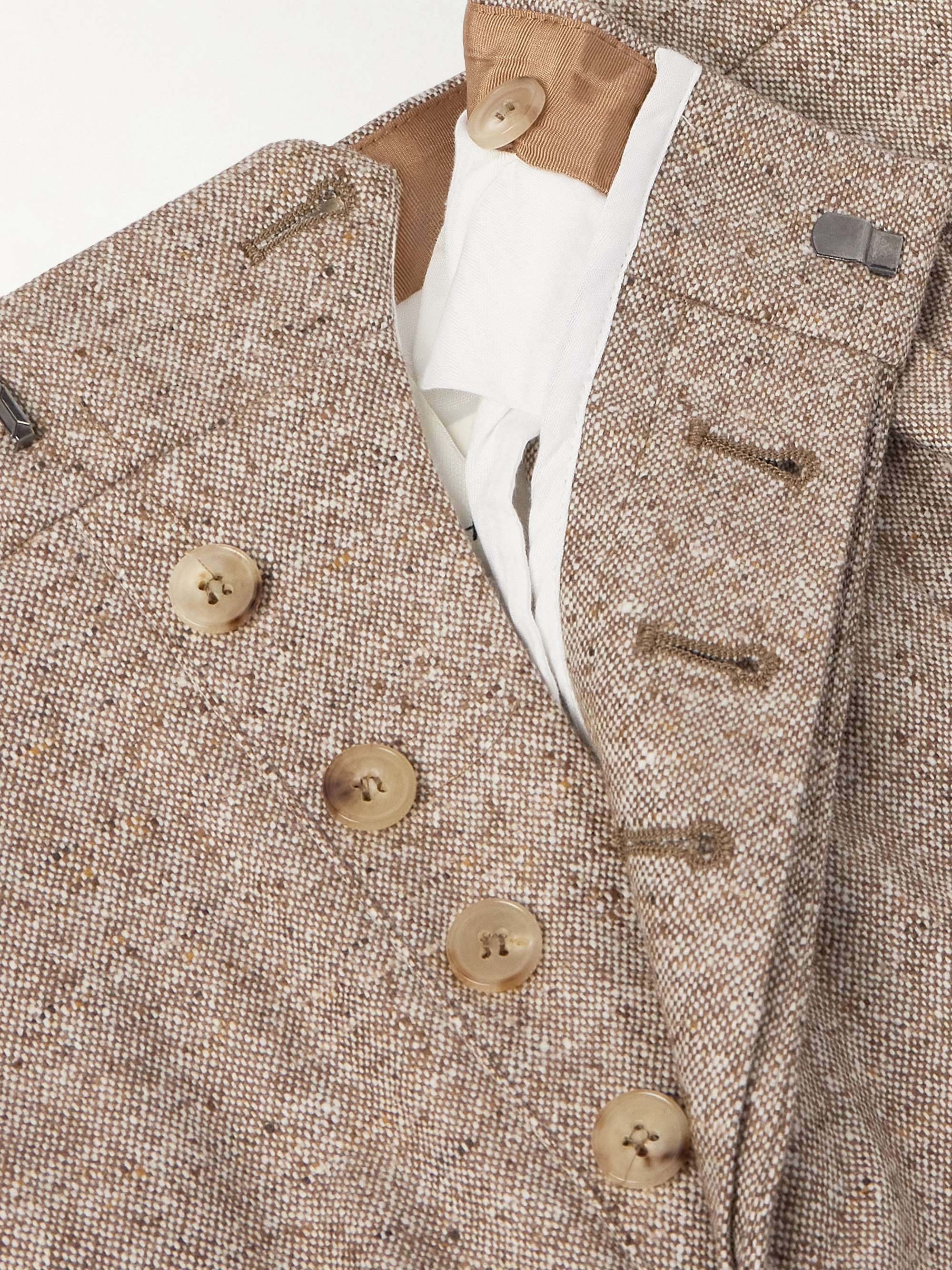 Straight-Leg Wool and Cashmere-Blend Suit Trousers view
