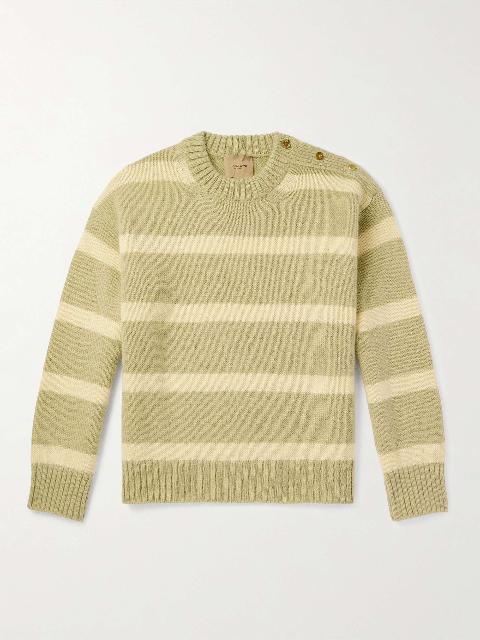 Striped Wool-Blend Sweater view