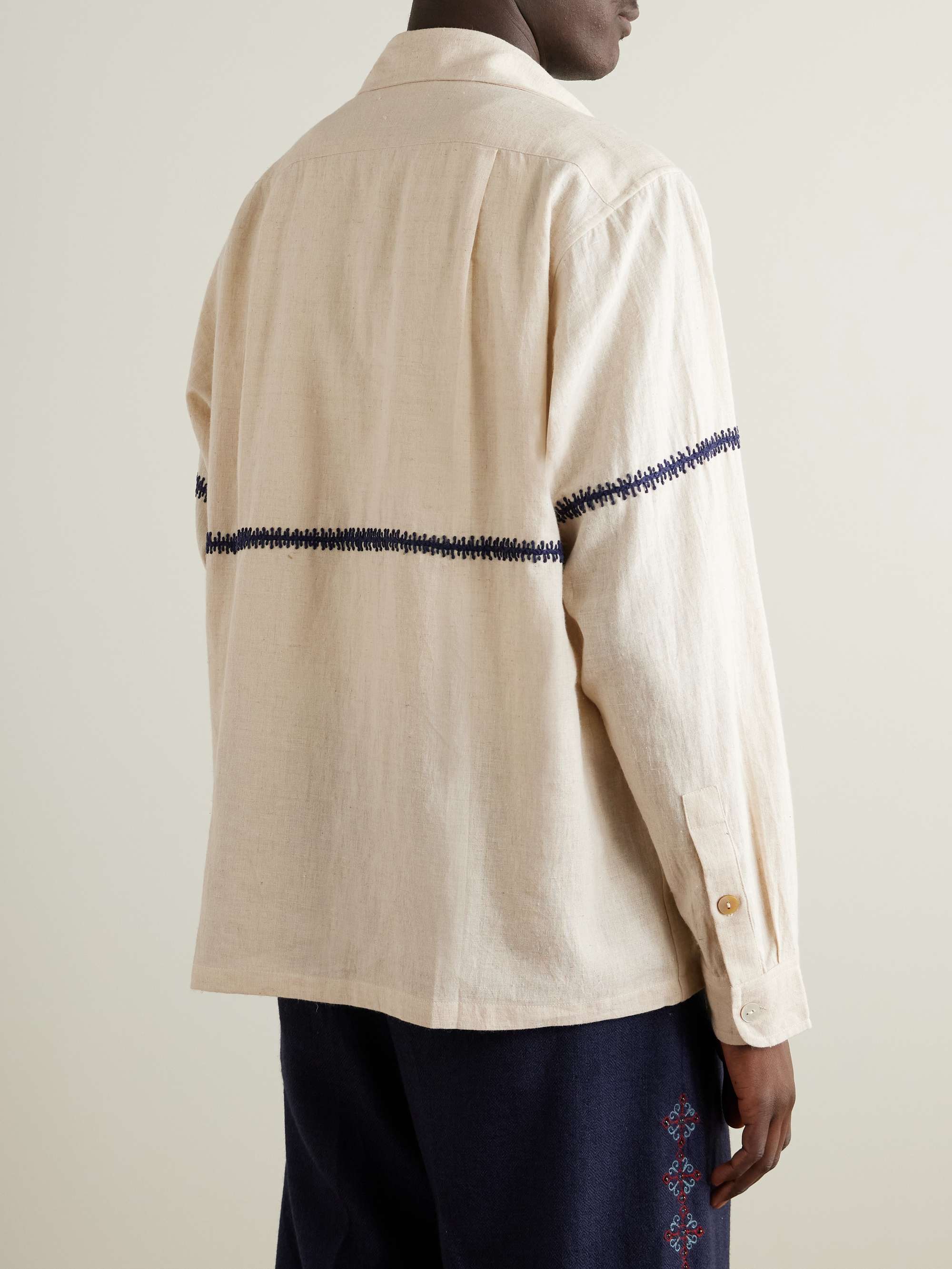 Embroidered Ramie Shirt view