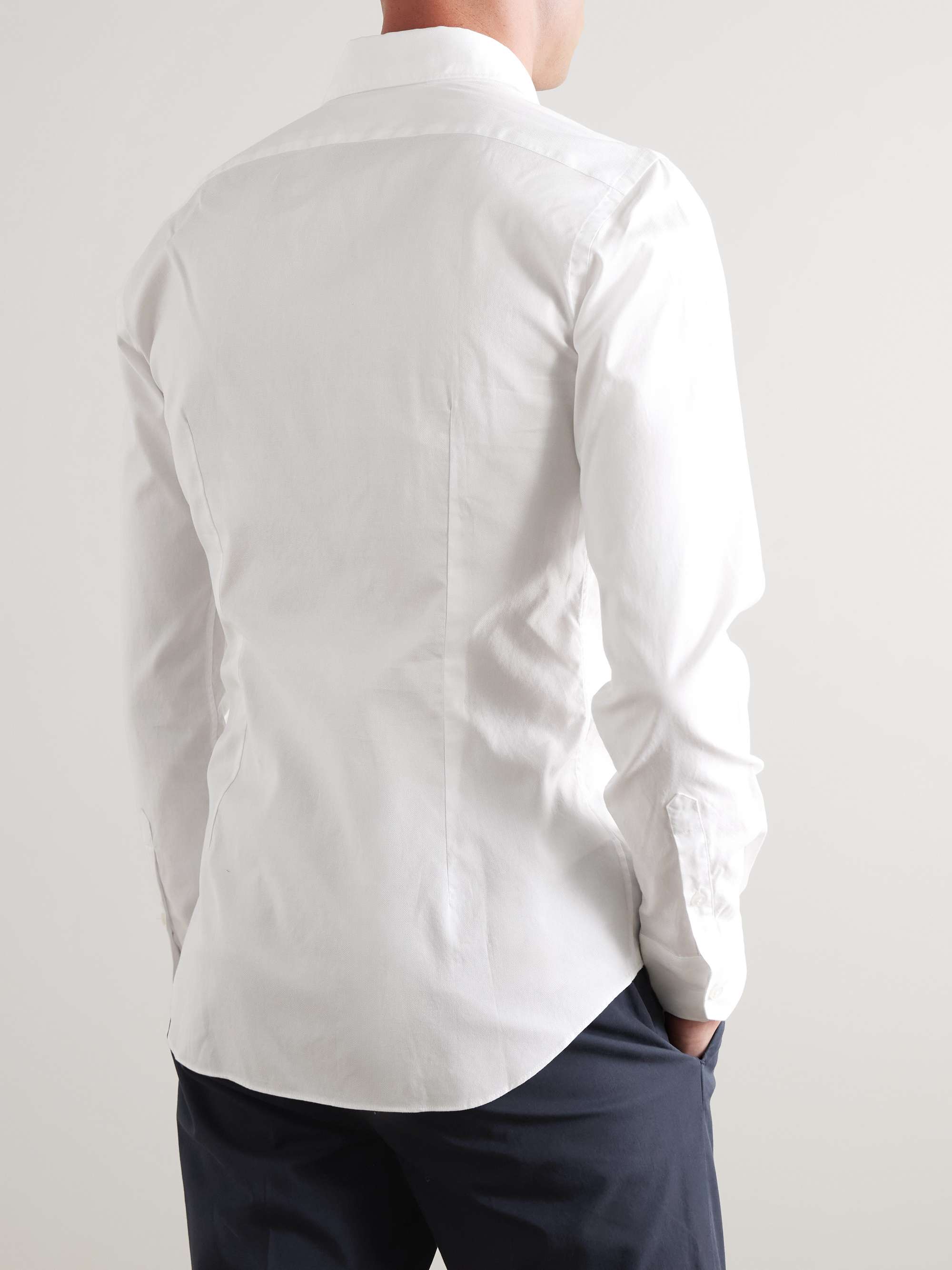 Glanshirt Slim-Fit Cotton Oxford Shirt view