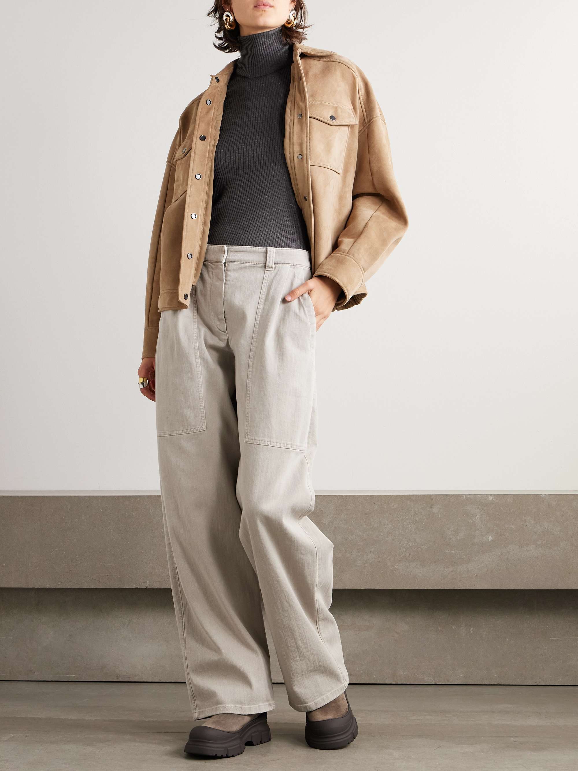 Suede jacket view