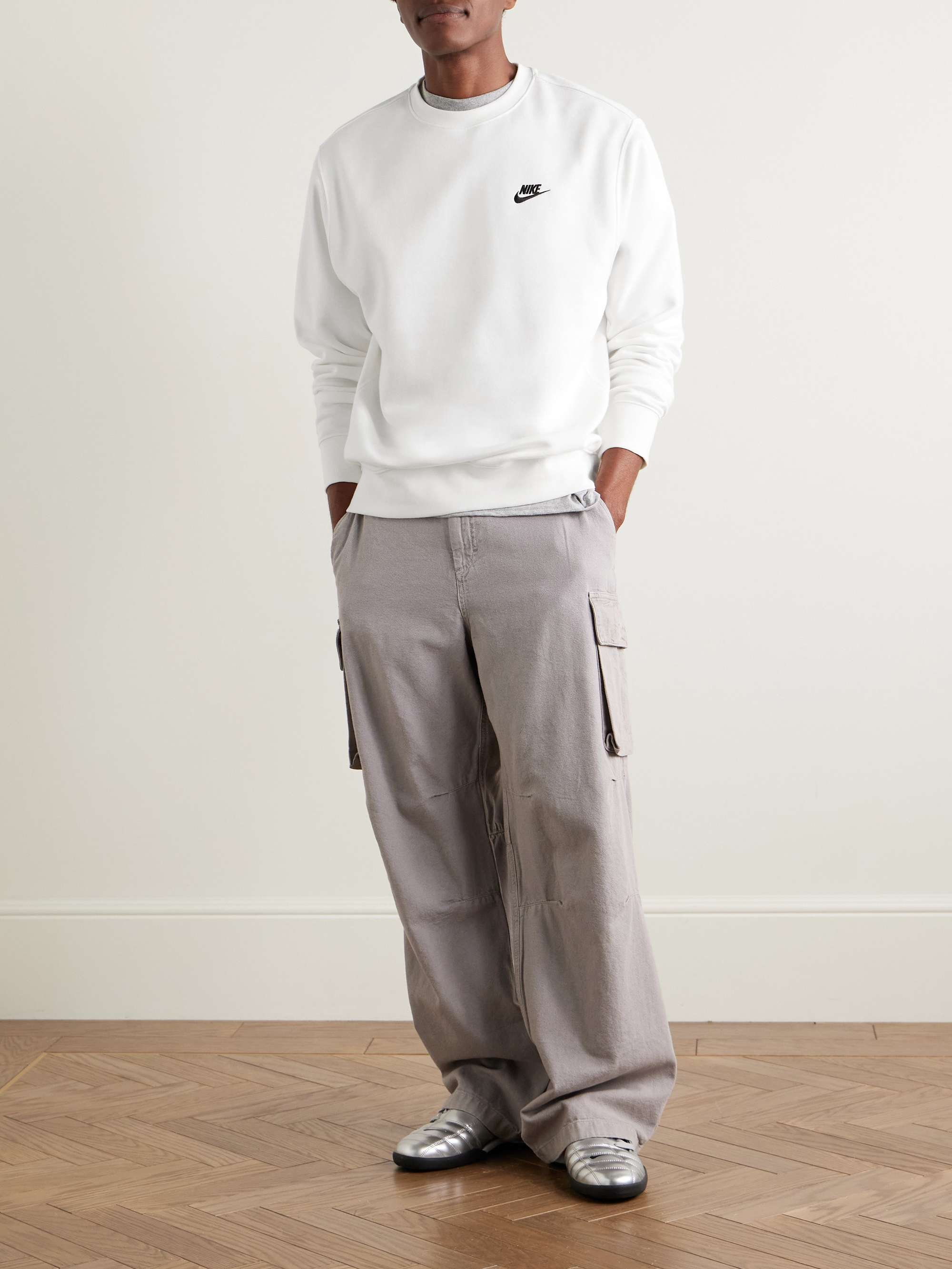 NSW Logo-Embroidered Cotton-Blend Jersey Sweatshirt view