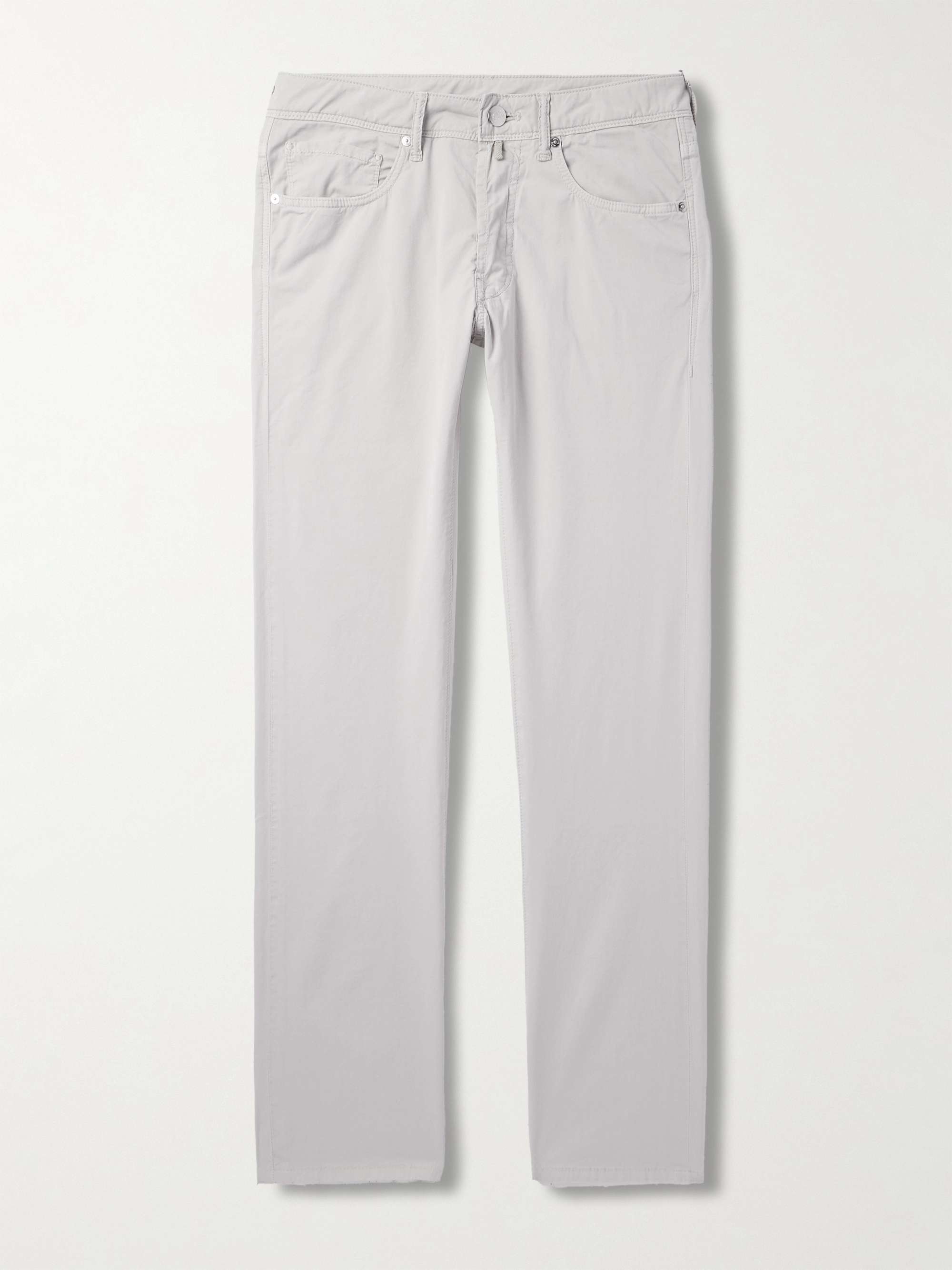 Blue Division Slim-Fit Stretch-Cotton Twill Trousers view
