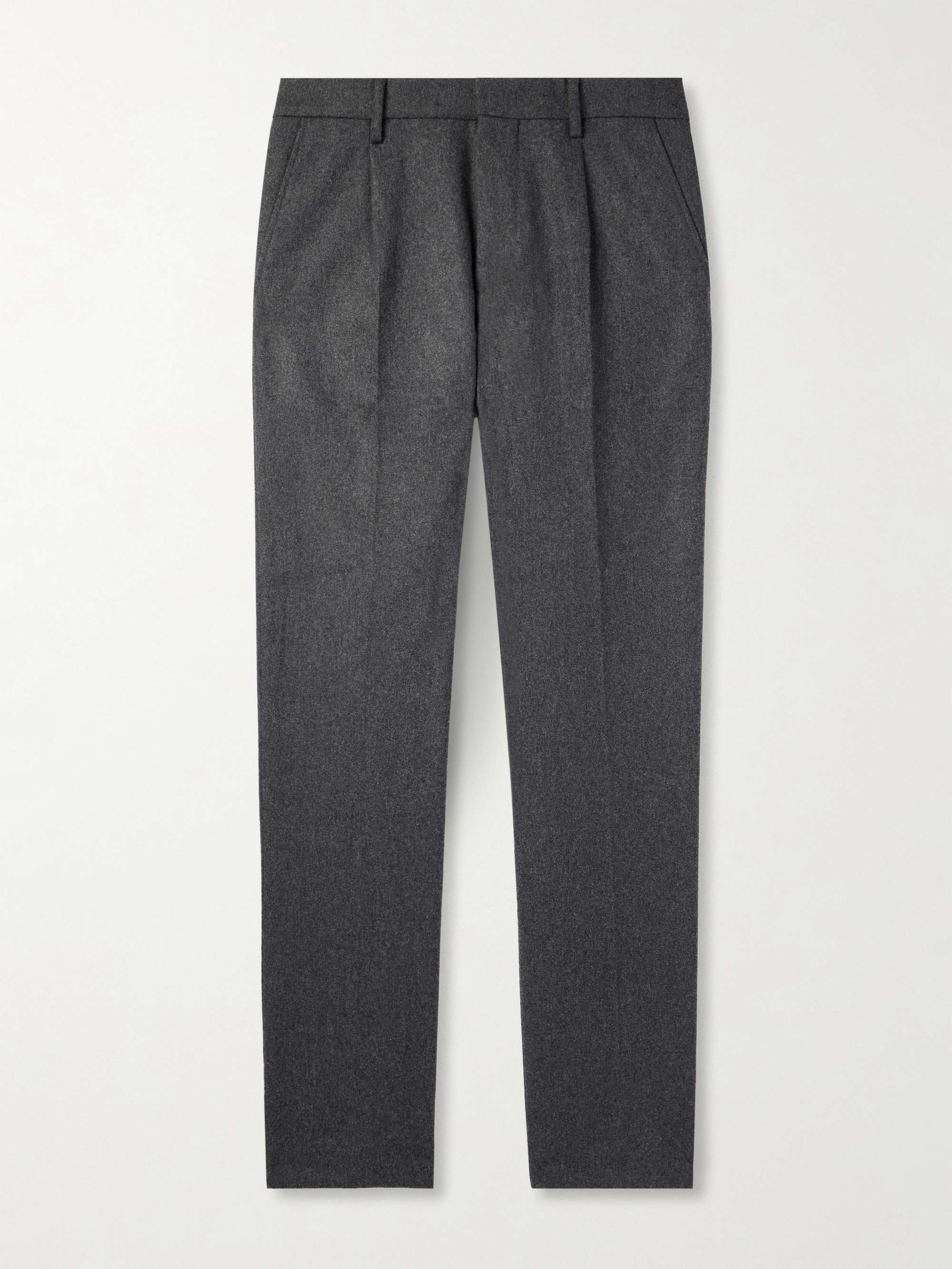 Bill 1630 Straight-Leg Pleated Wool-Blend Trousers view