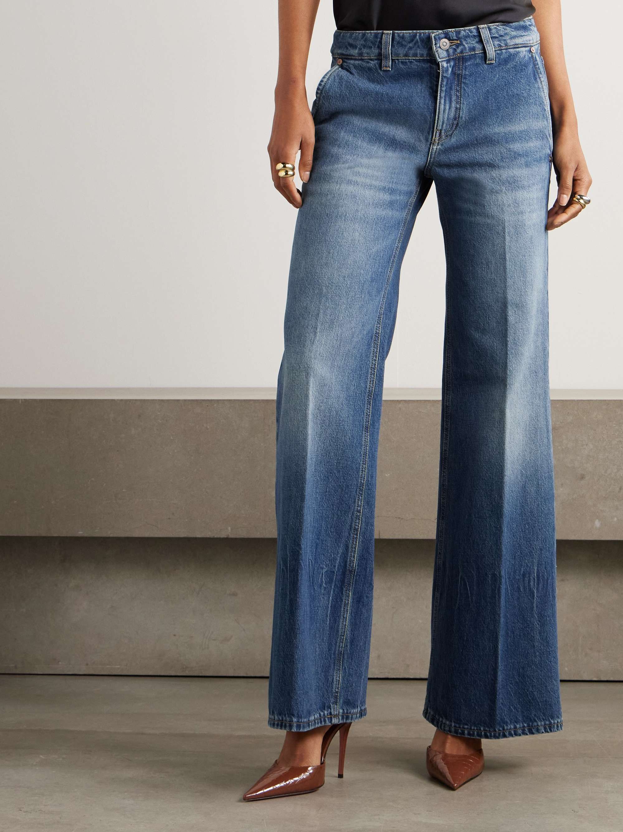 Gigi low-rise flared jeans view