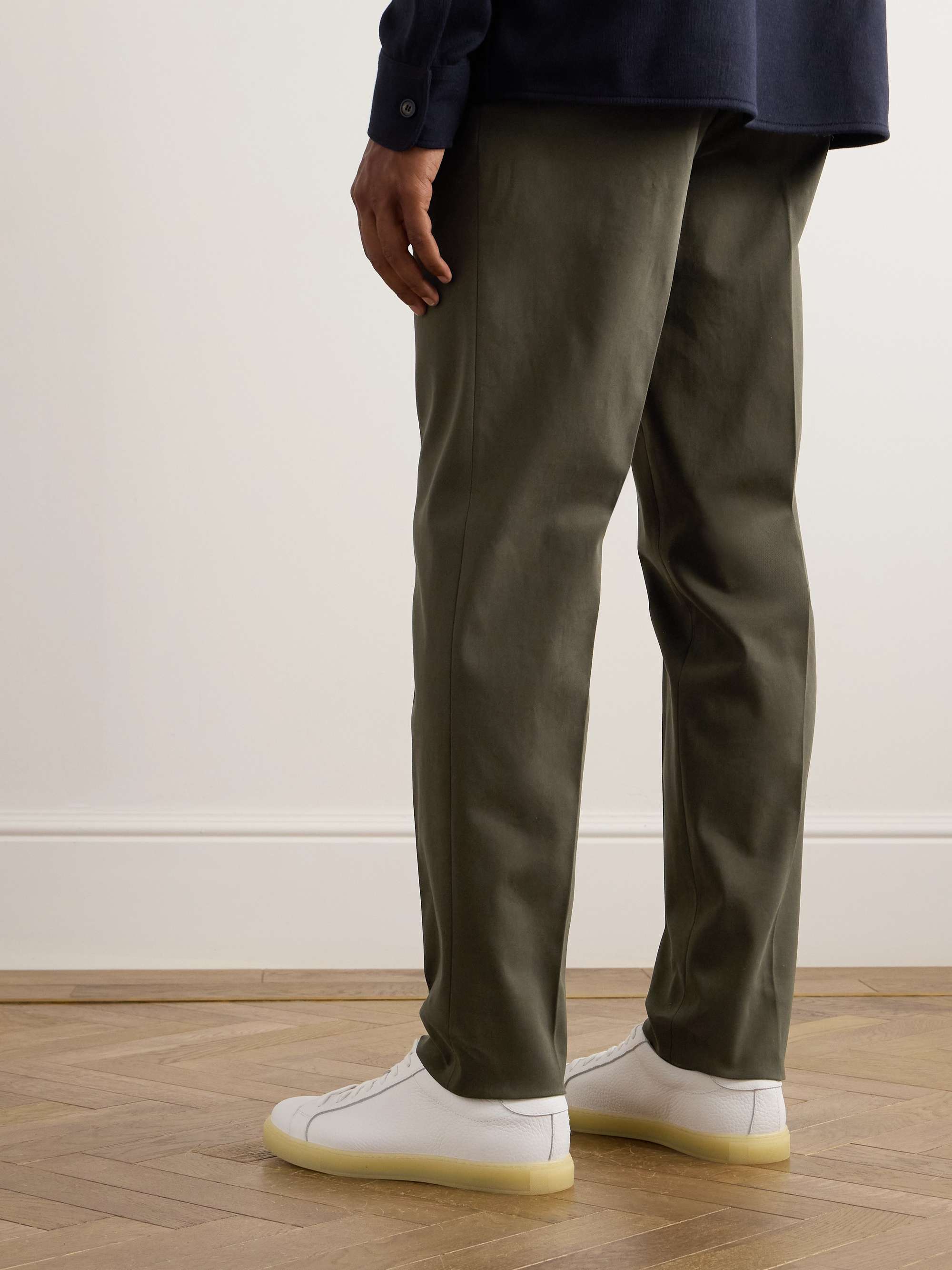 Jarno Austin Straight-Leg Stretch-Cotton Twill Trousers view