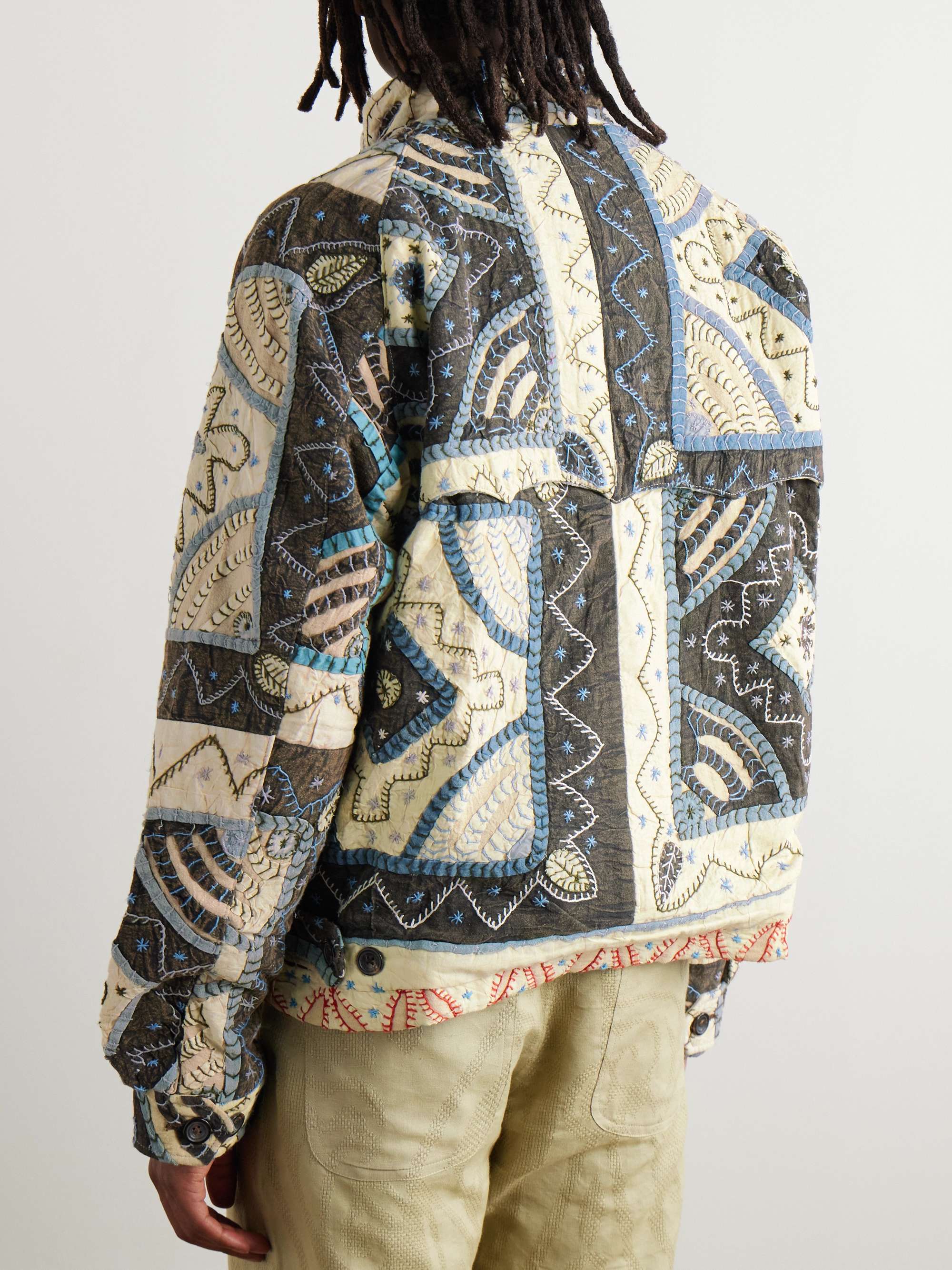 + Baracuta Patchwork Embroidered Quilted Cotton Jacket view