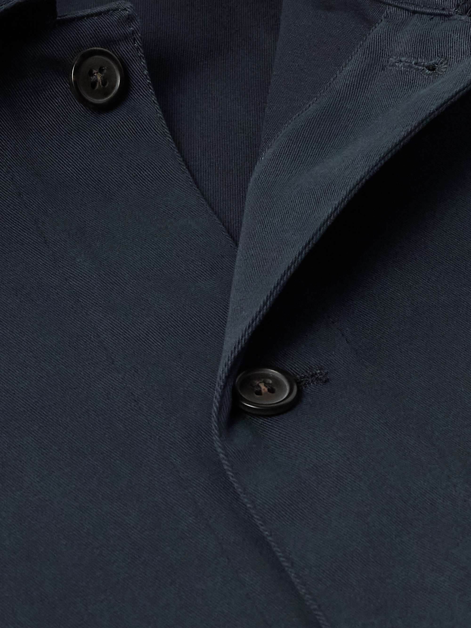 Kerlouan Logo-Embroidered Cotton-Twill Overshirt view