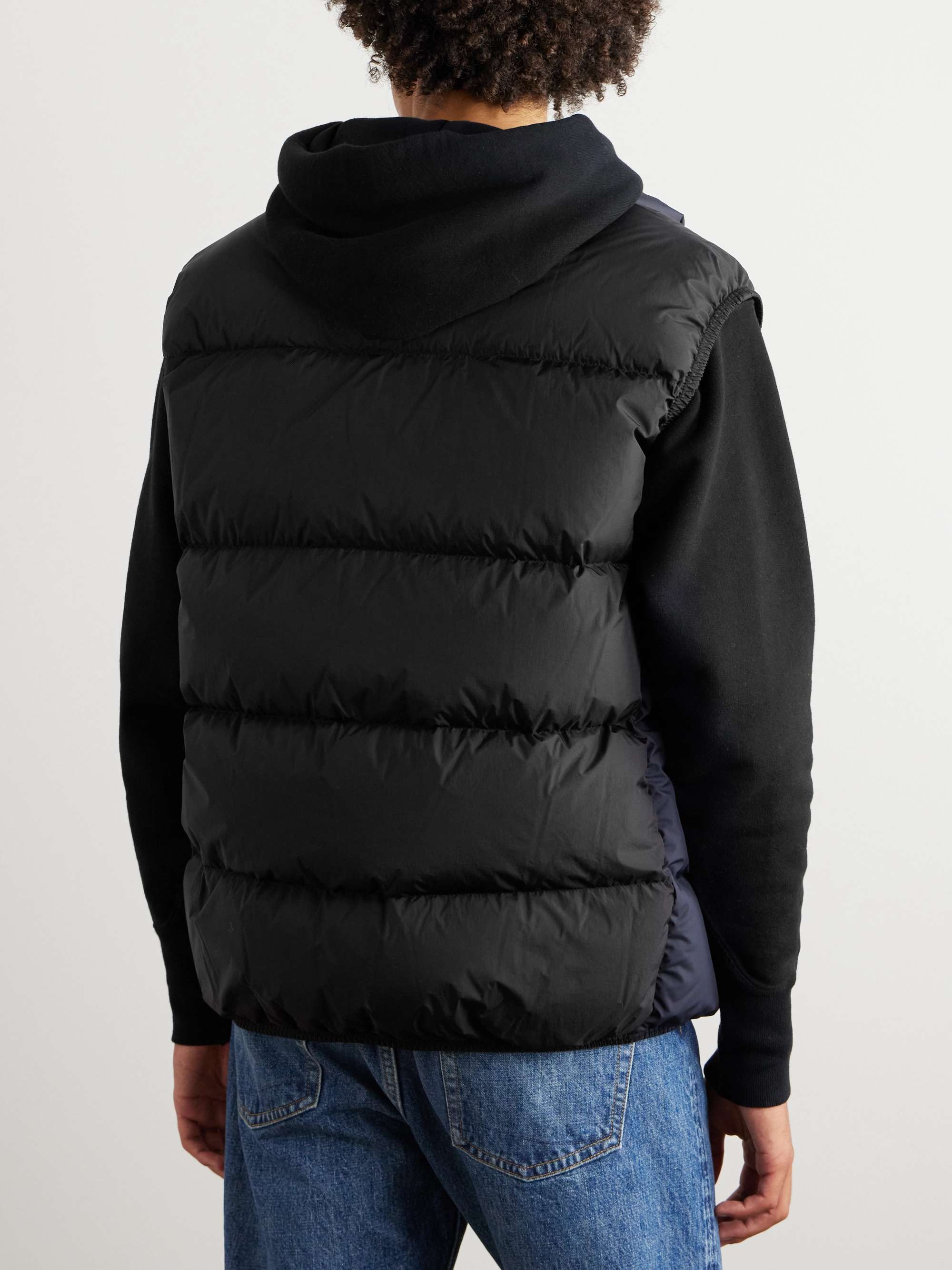 Almaz Logo-Appliquéd Two-Tone Quilted Shell Down Gilet view