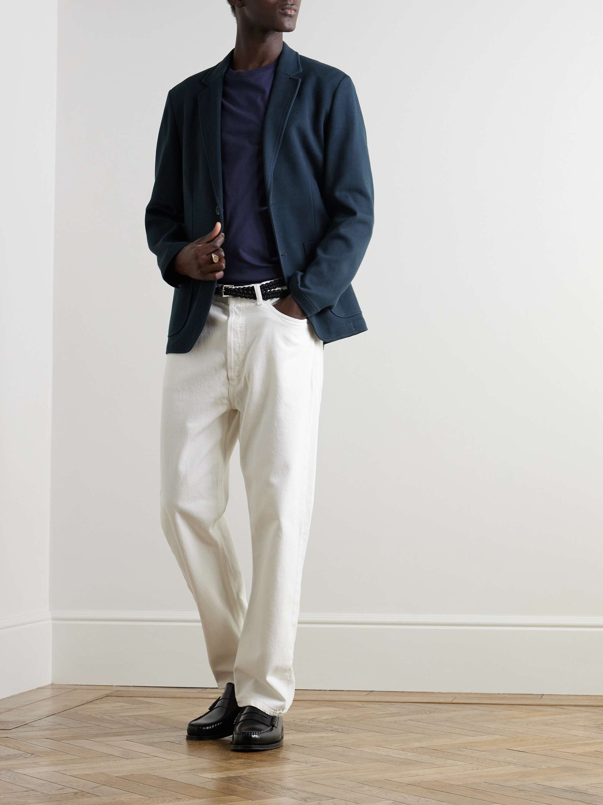 Butler Cotton-Blend Piqué Blazer view