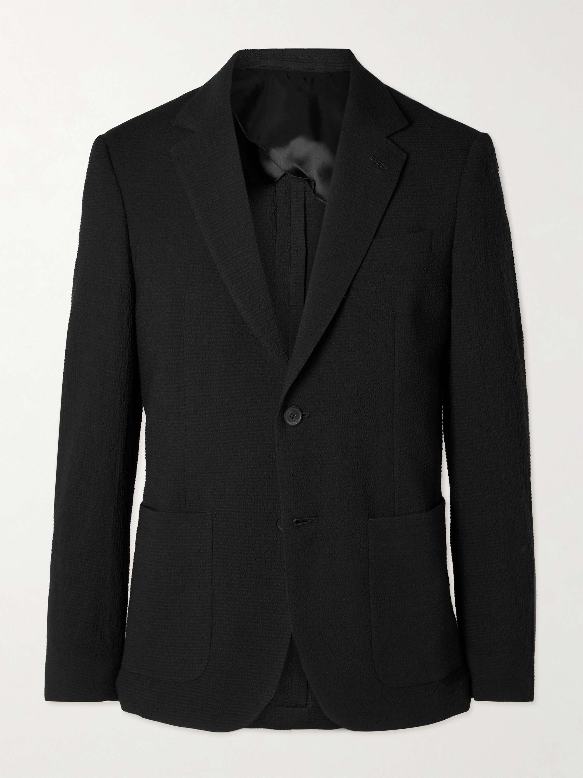 Wool-Blend Seersucker Blazer view