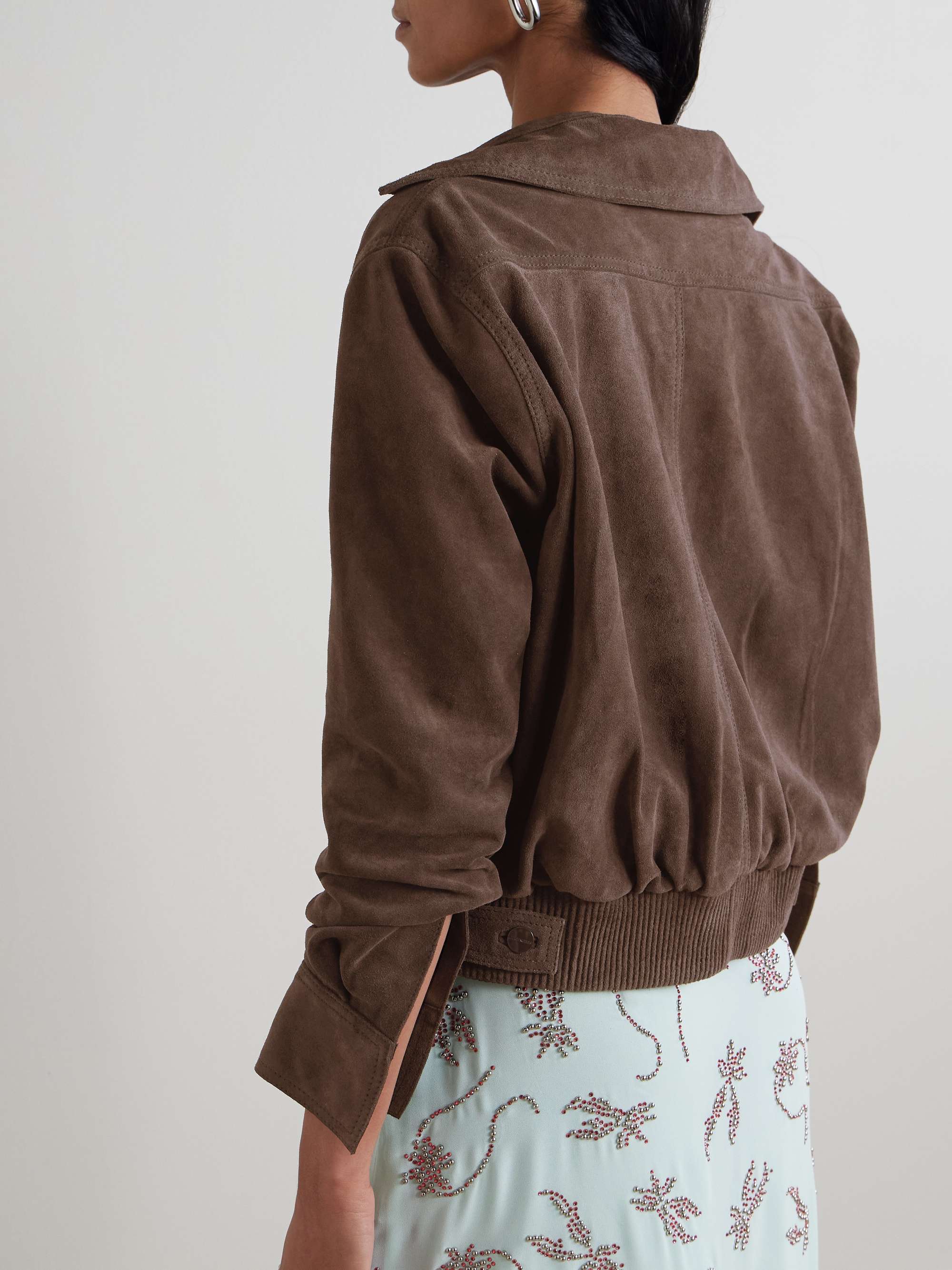 Erco cropped suede jacket view