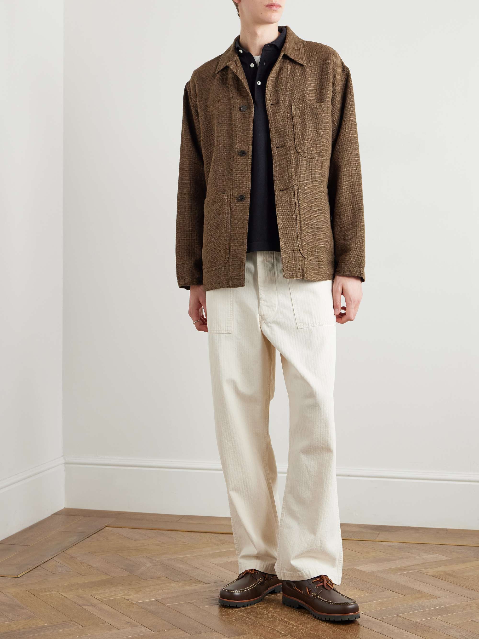 Mil Linen and Cotton-Blend Chore Jacket view