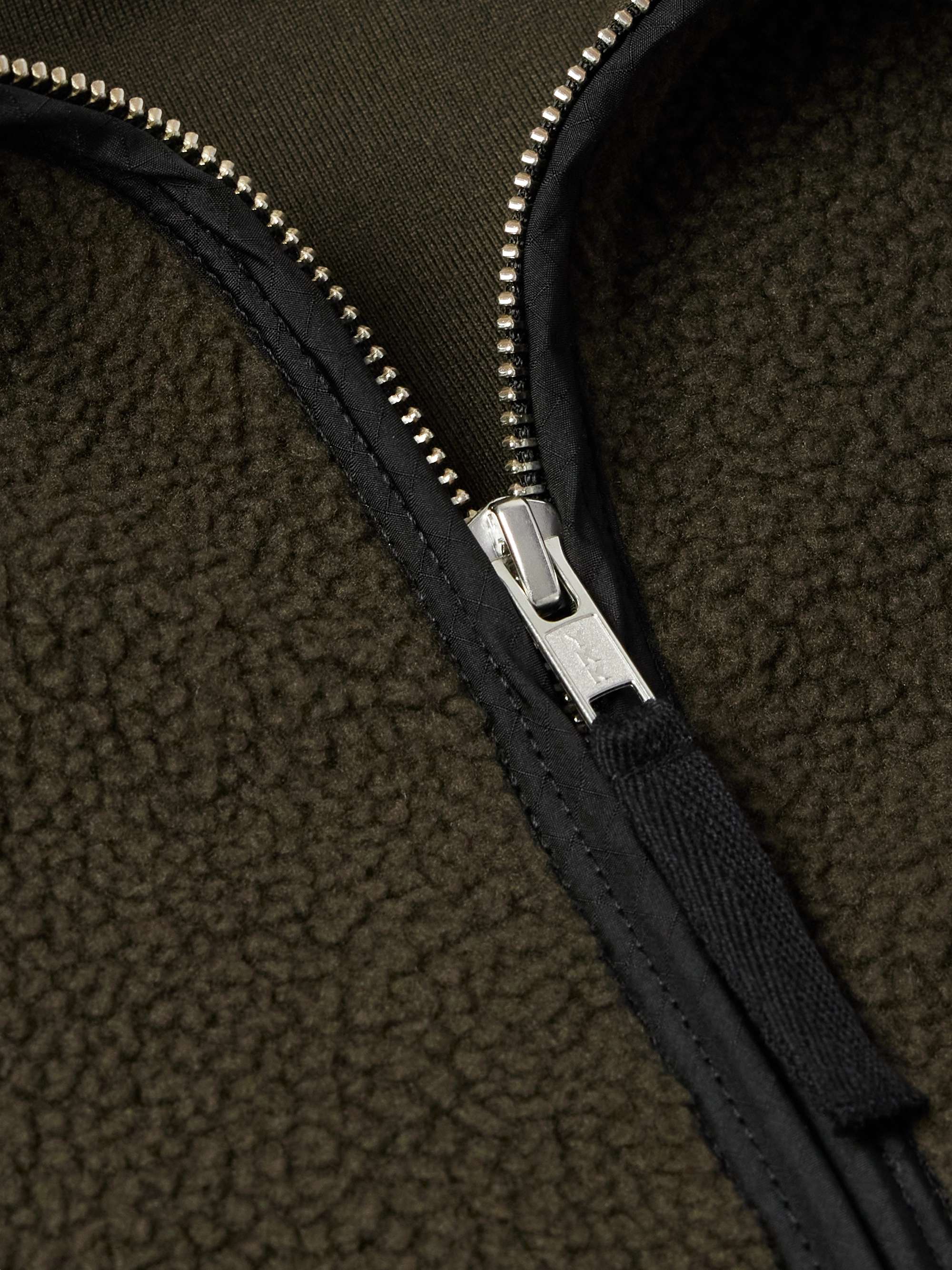 Nate Ripstop-Trimmed Fleece Gilet view