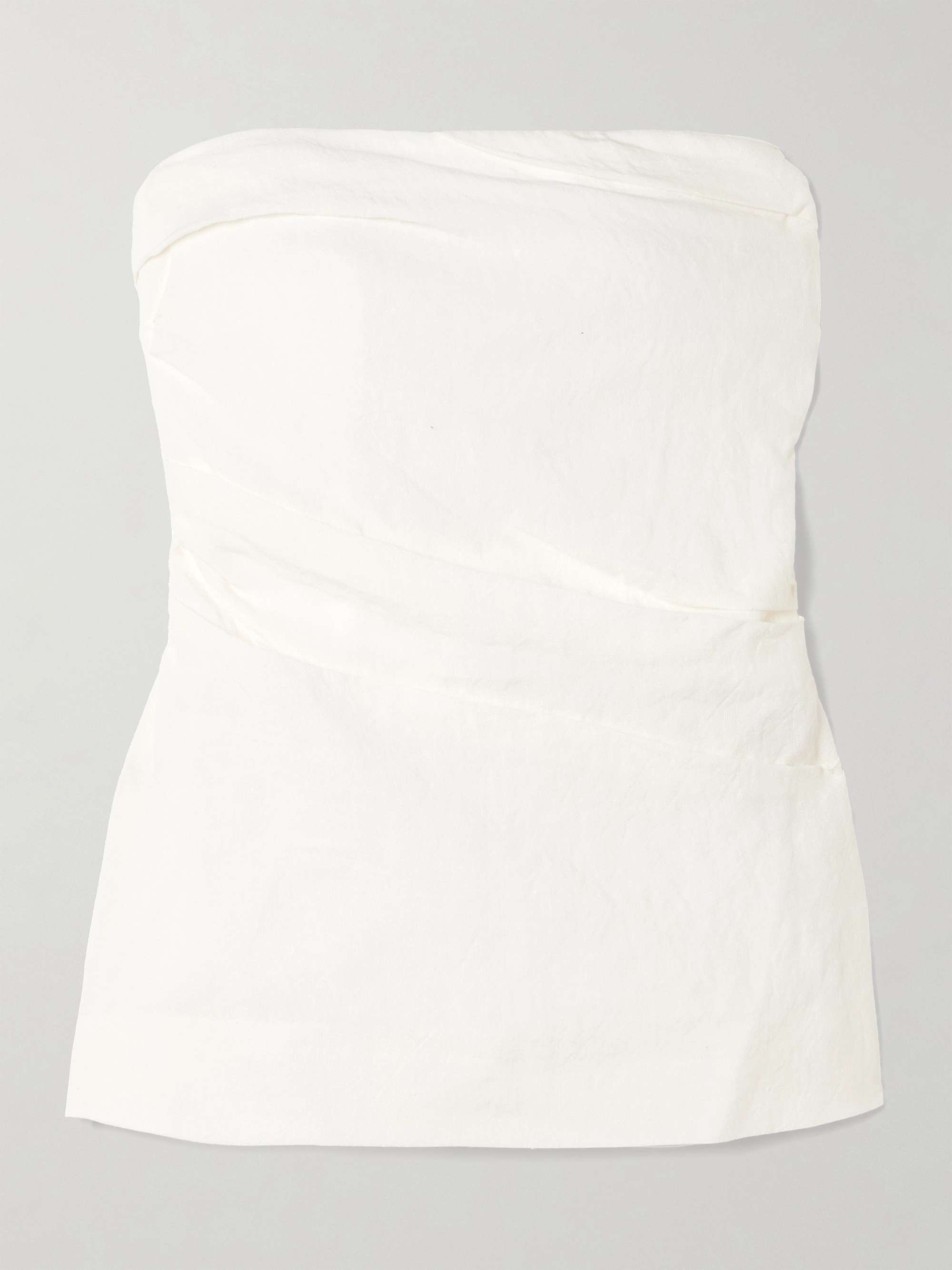 Izel linen bandeau top view