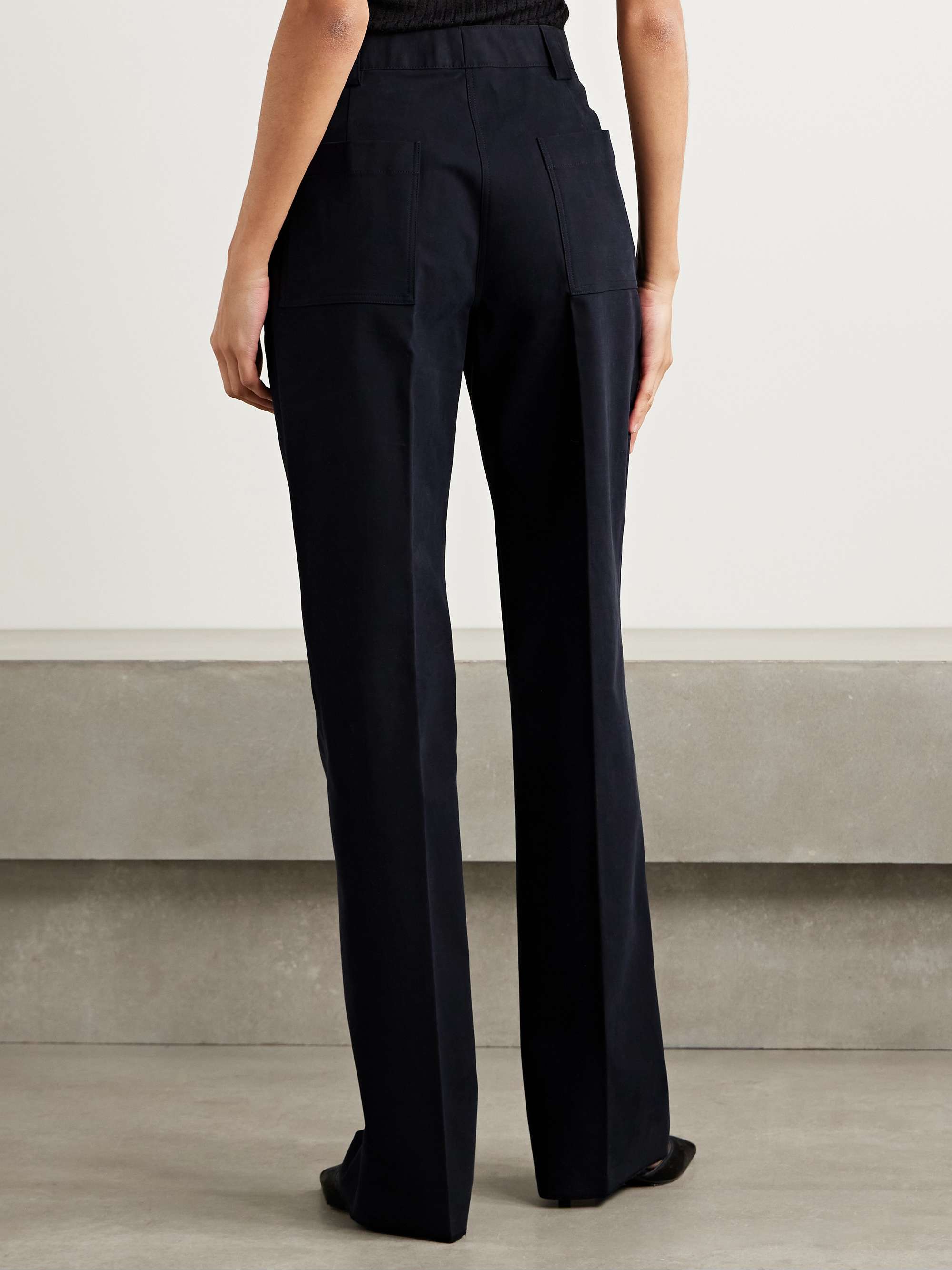 Avery cotton-blend straight-leg pants view