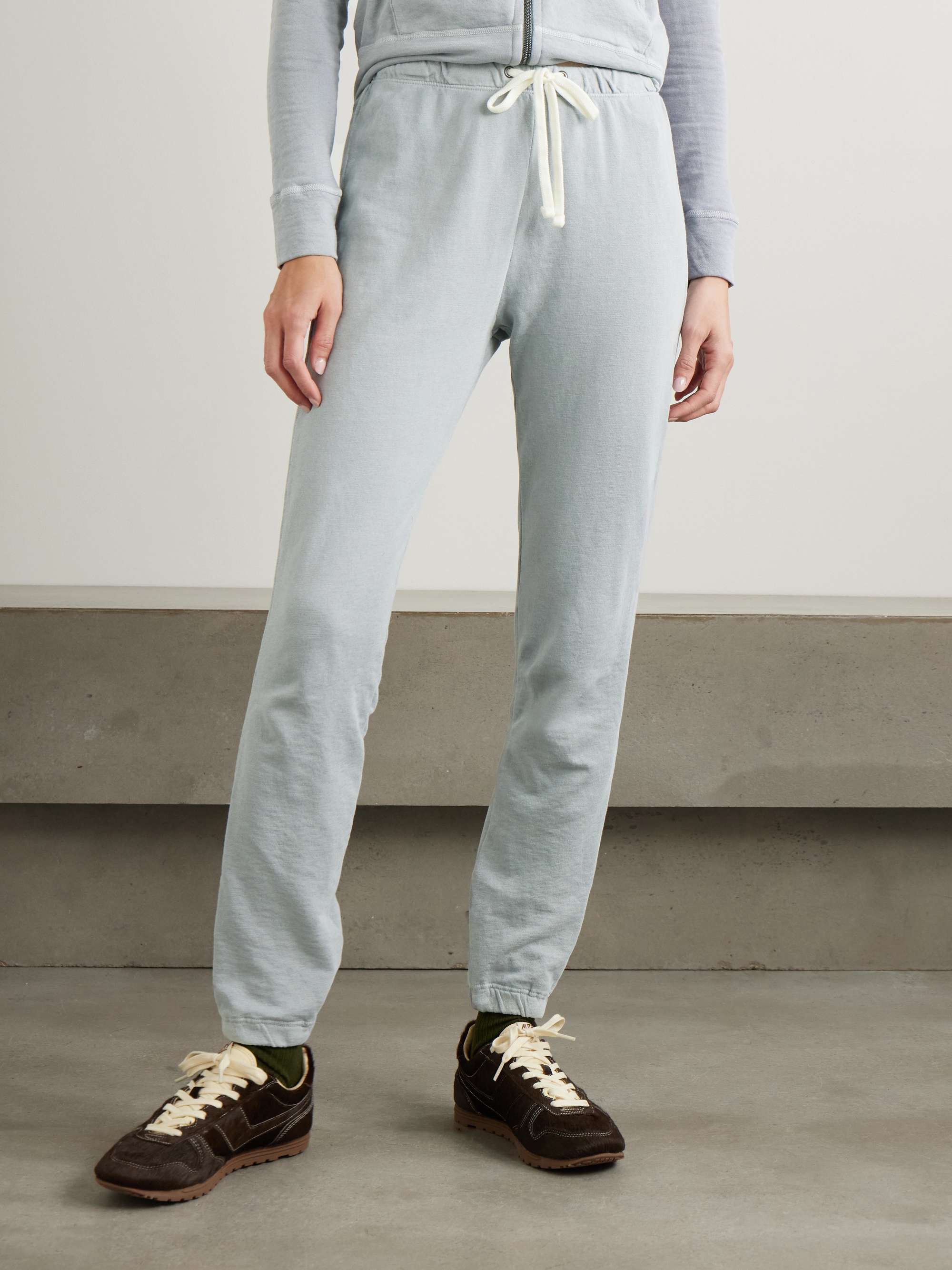 Vintage French cotton-terry track pants view