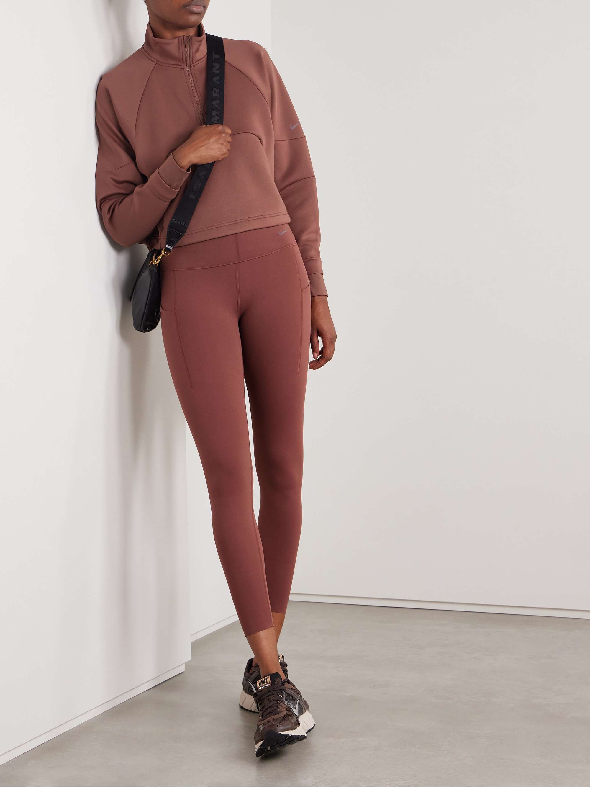 Prima cropped Dri-FIT half-zip sweatshirt view