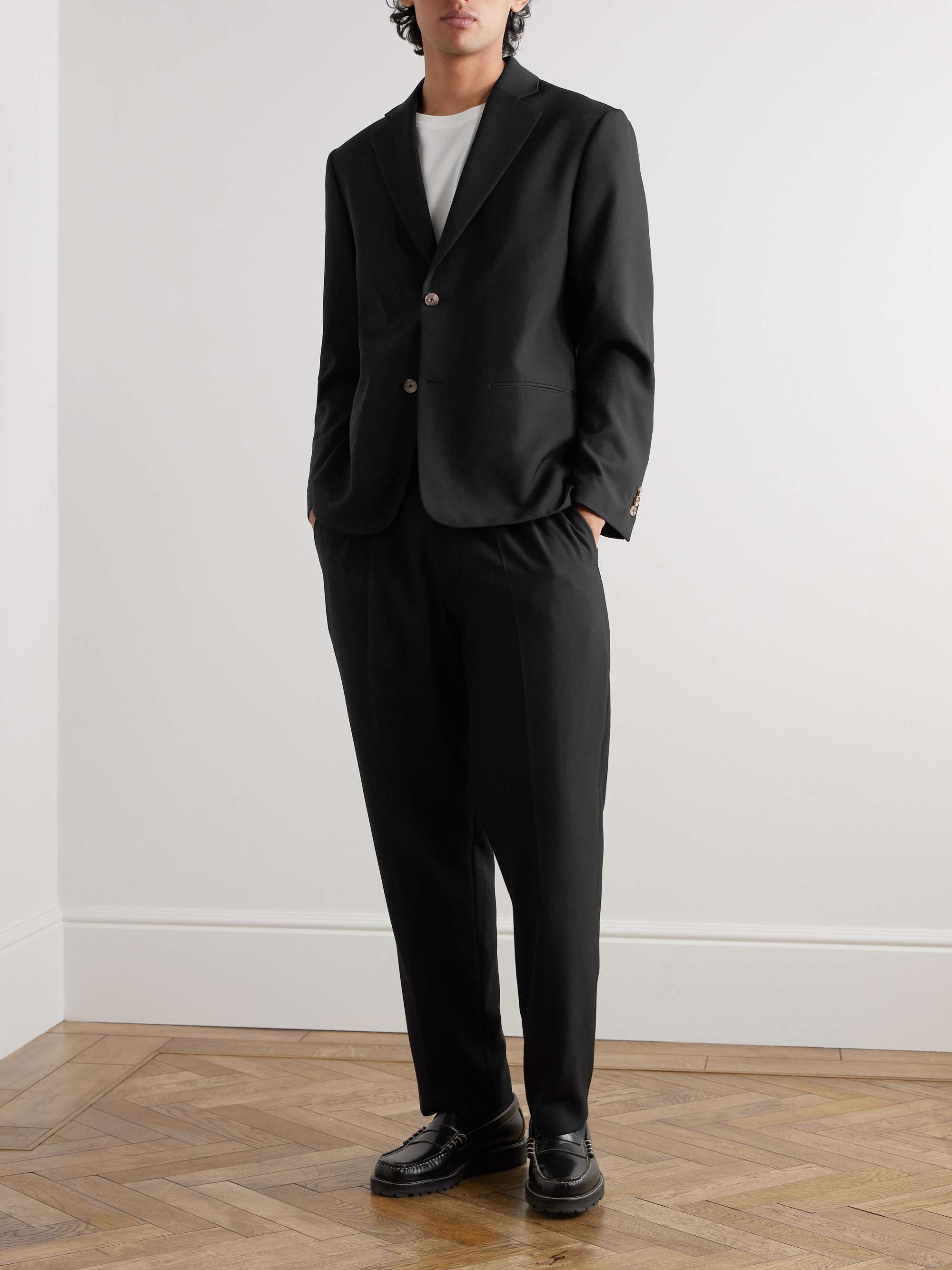 Fritz 1728 Straight-Leg Pleated Recycled-Twill Trousers view
