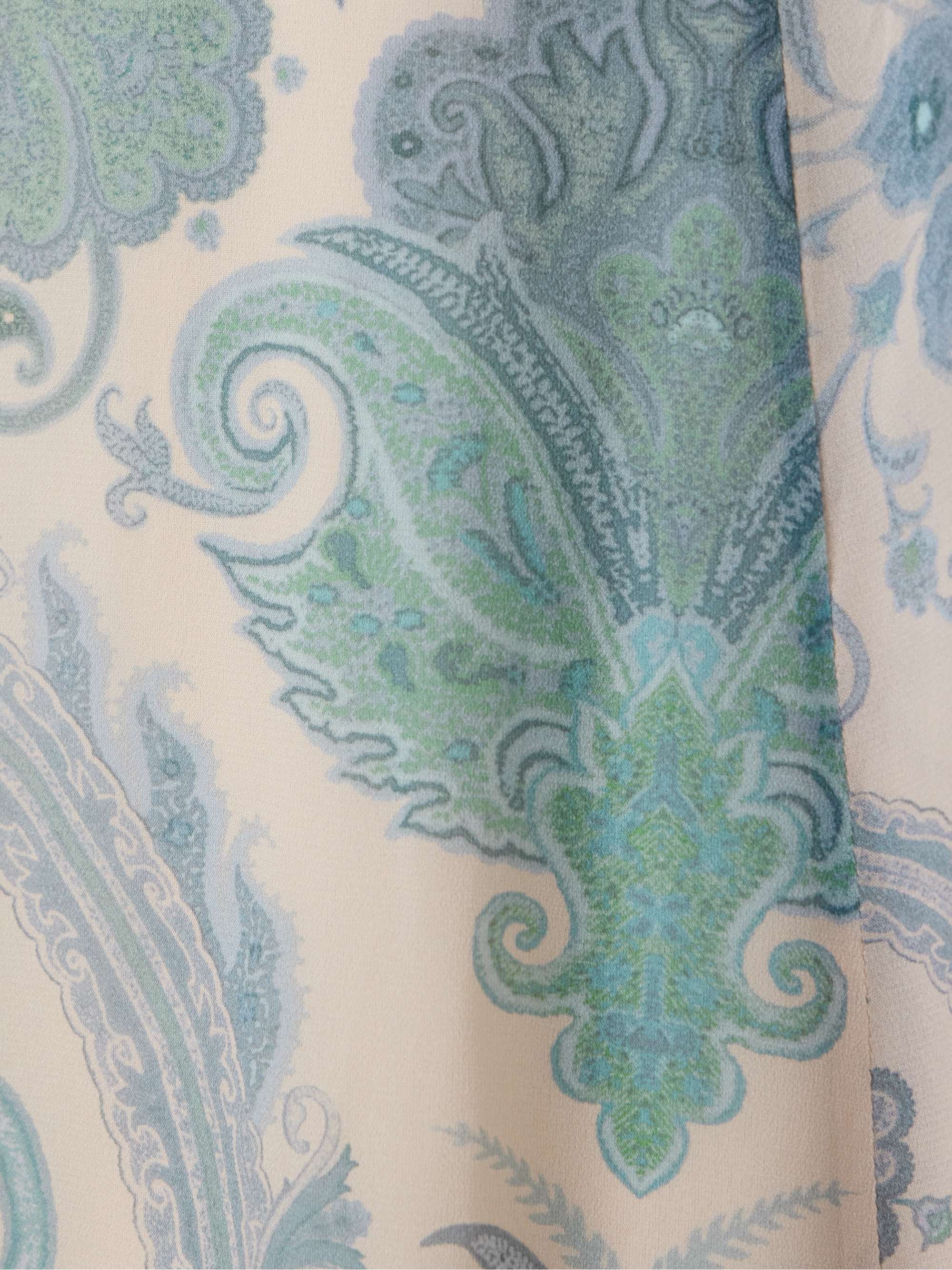 Illuminate bead-embellished paisley-print crepe de chine maxi dress view