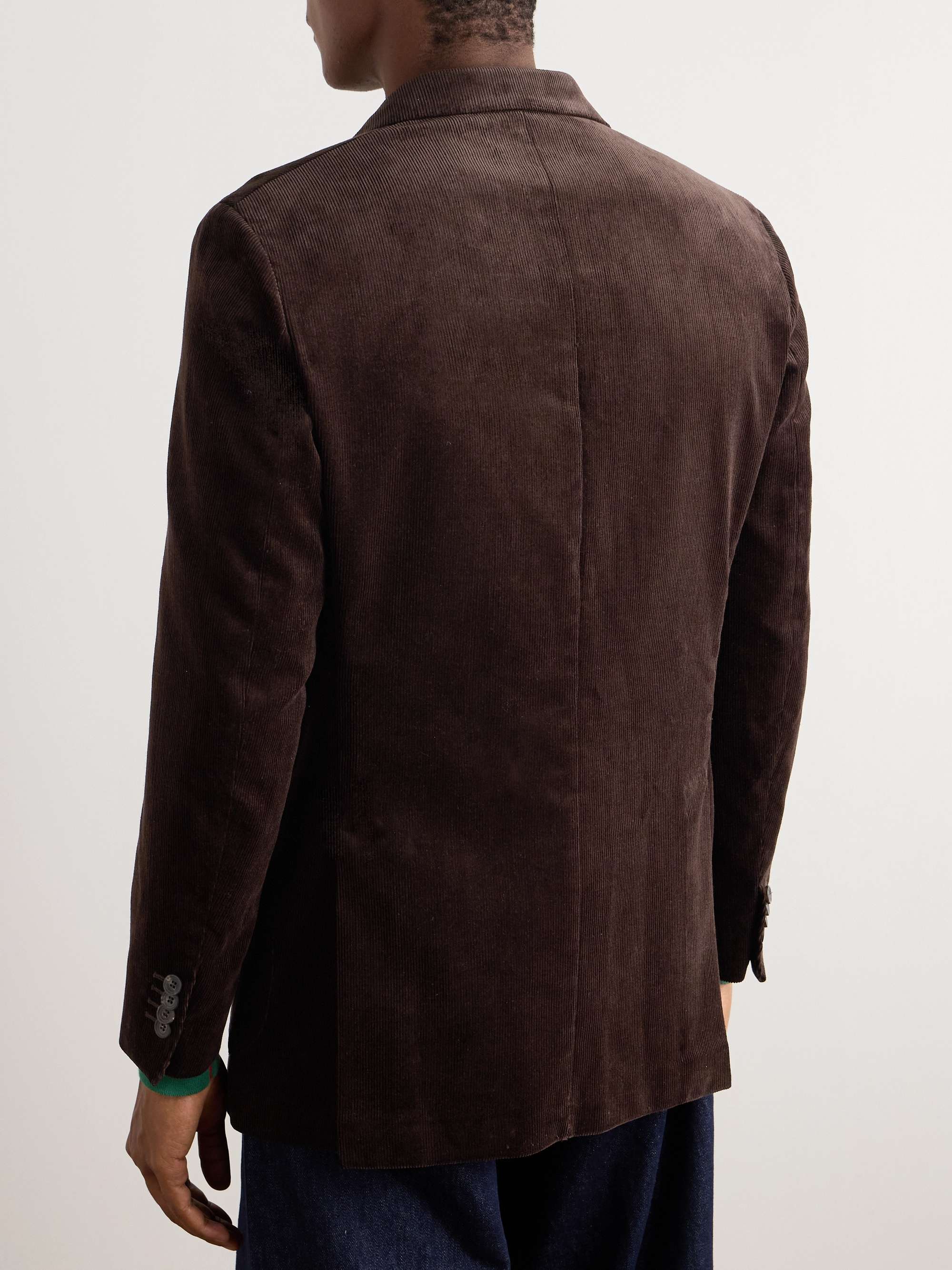 Slim-Fit Cotton-Corduroy Blazer view