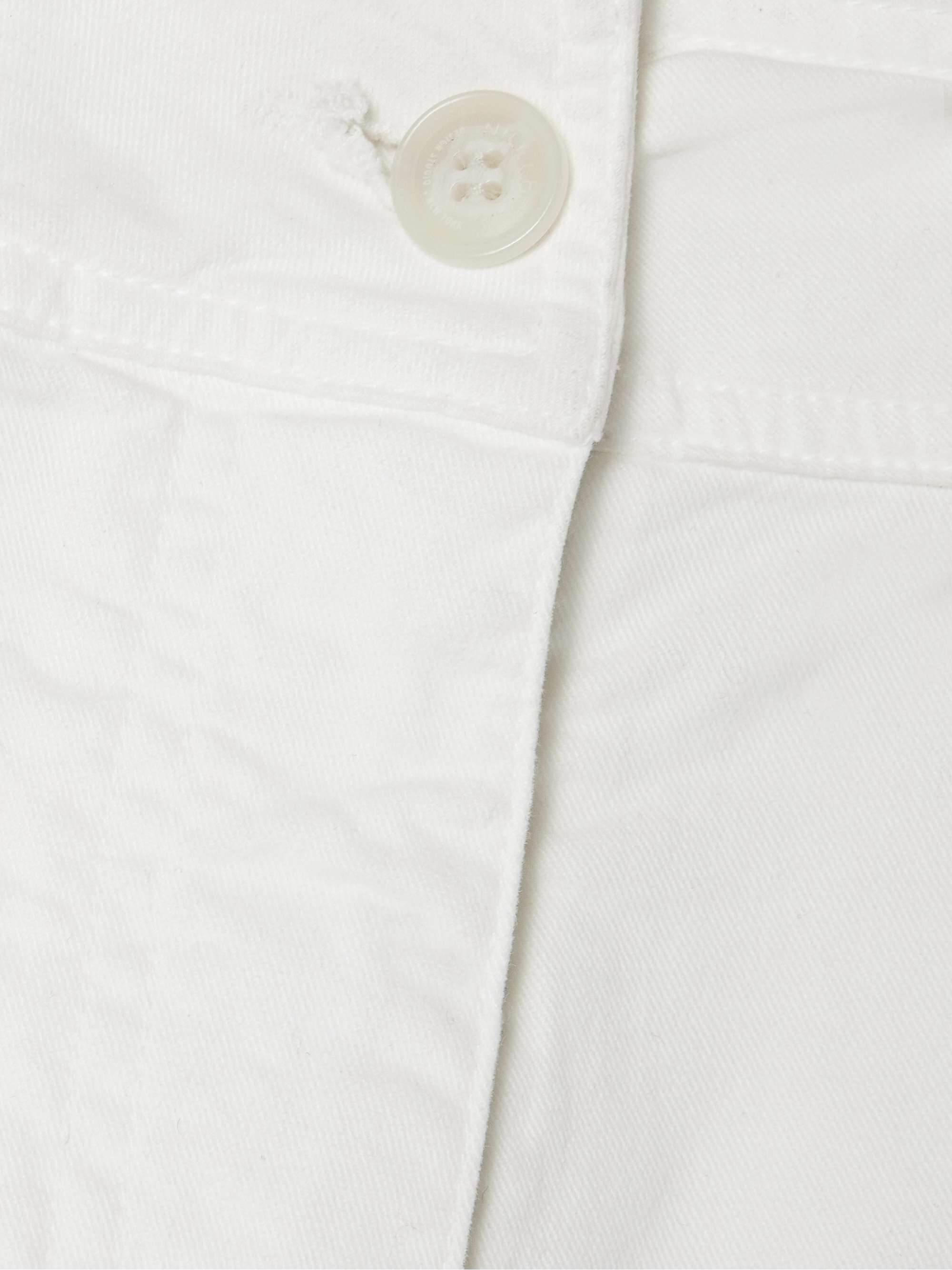 Megan cotton-blend twill wide-leg pants view