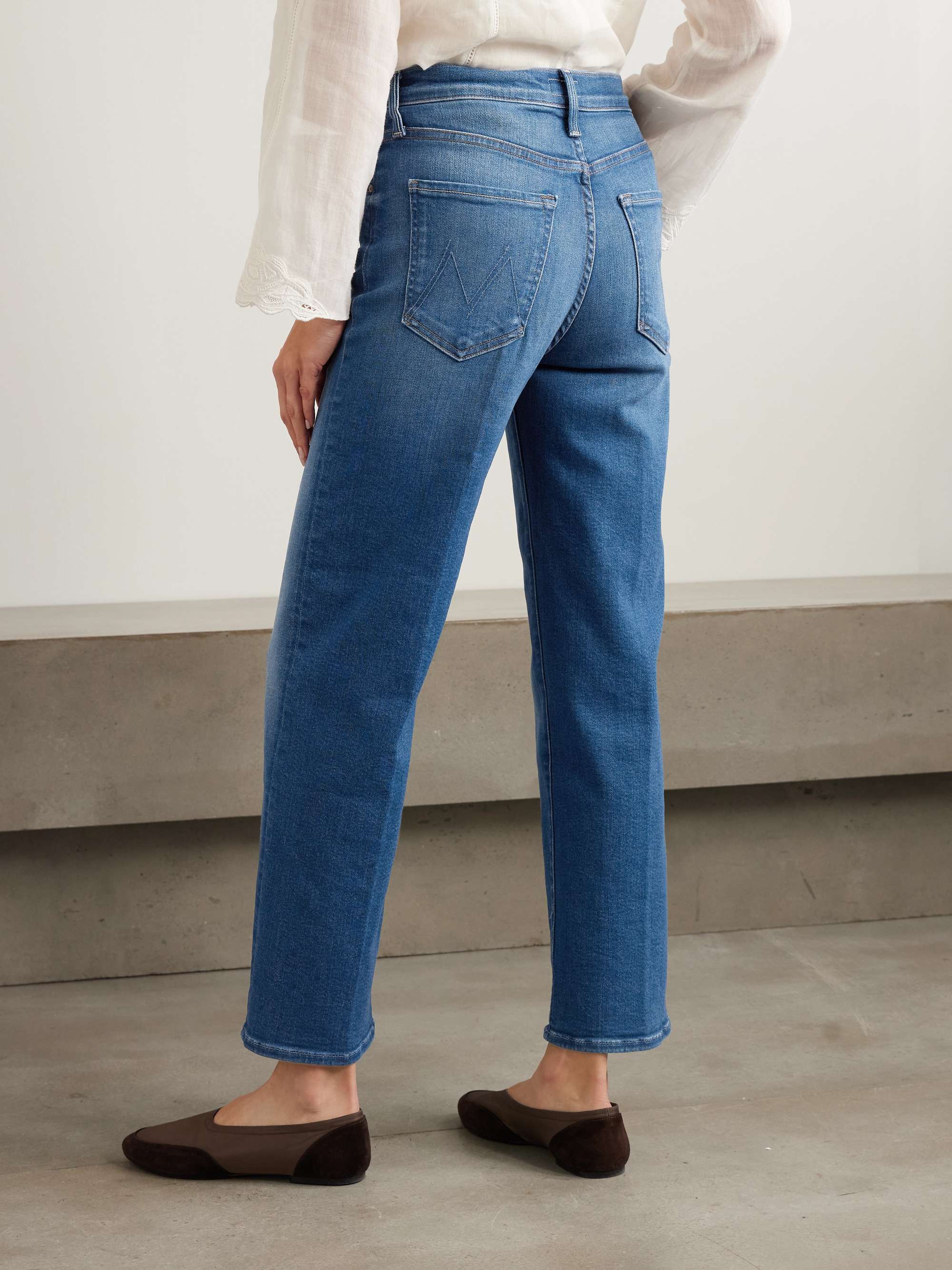 The Rambler Zip Flood mid-rise straight-leg jeans view