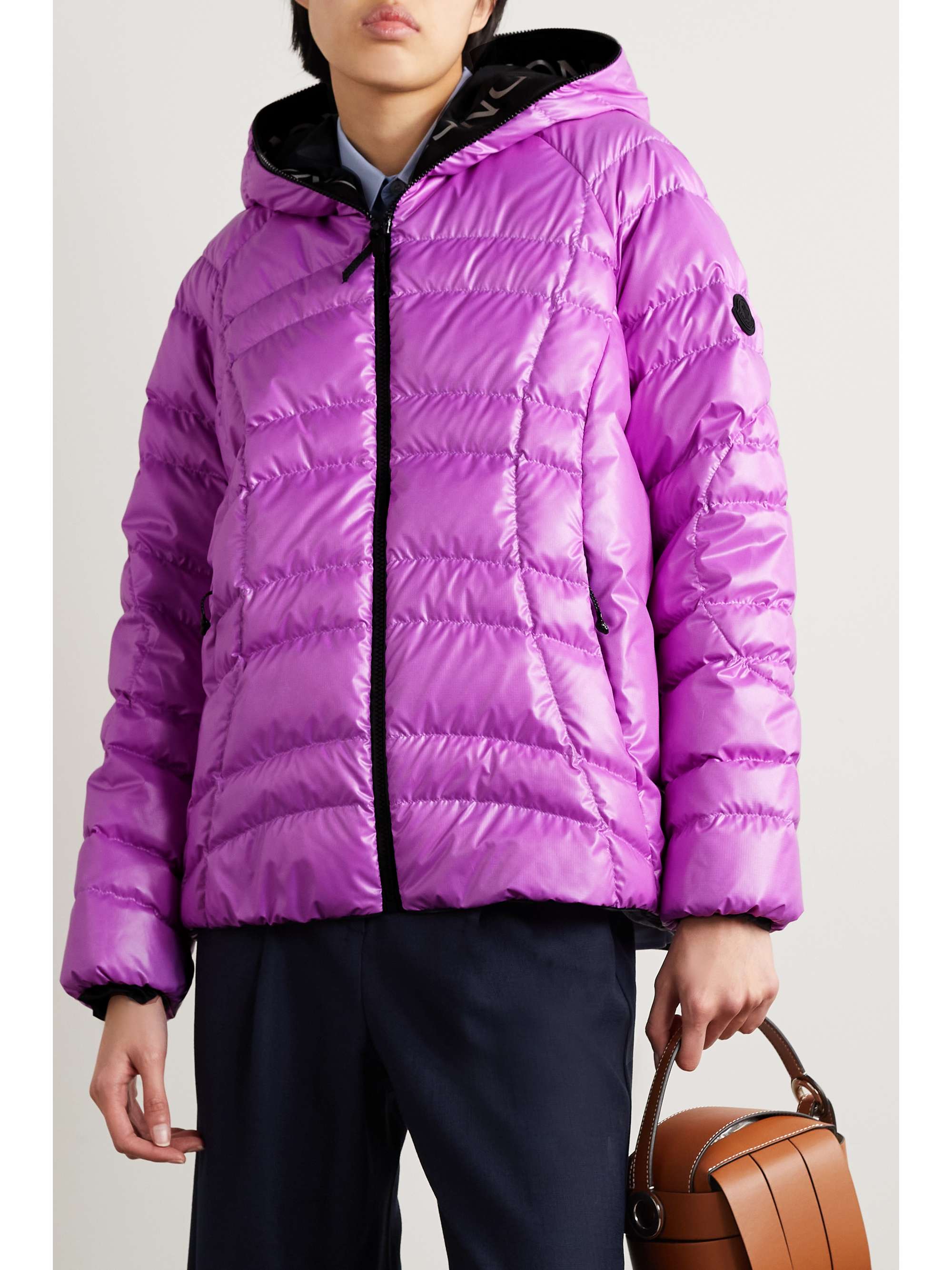 Narlay hooded quilted ripstop down jacket view