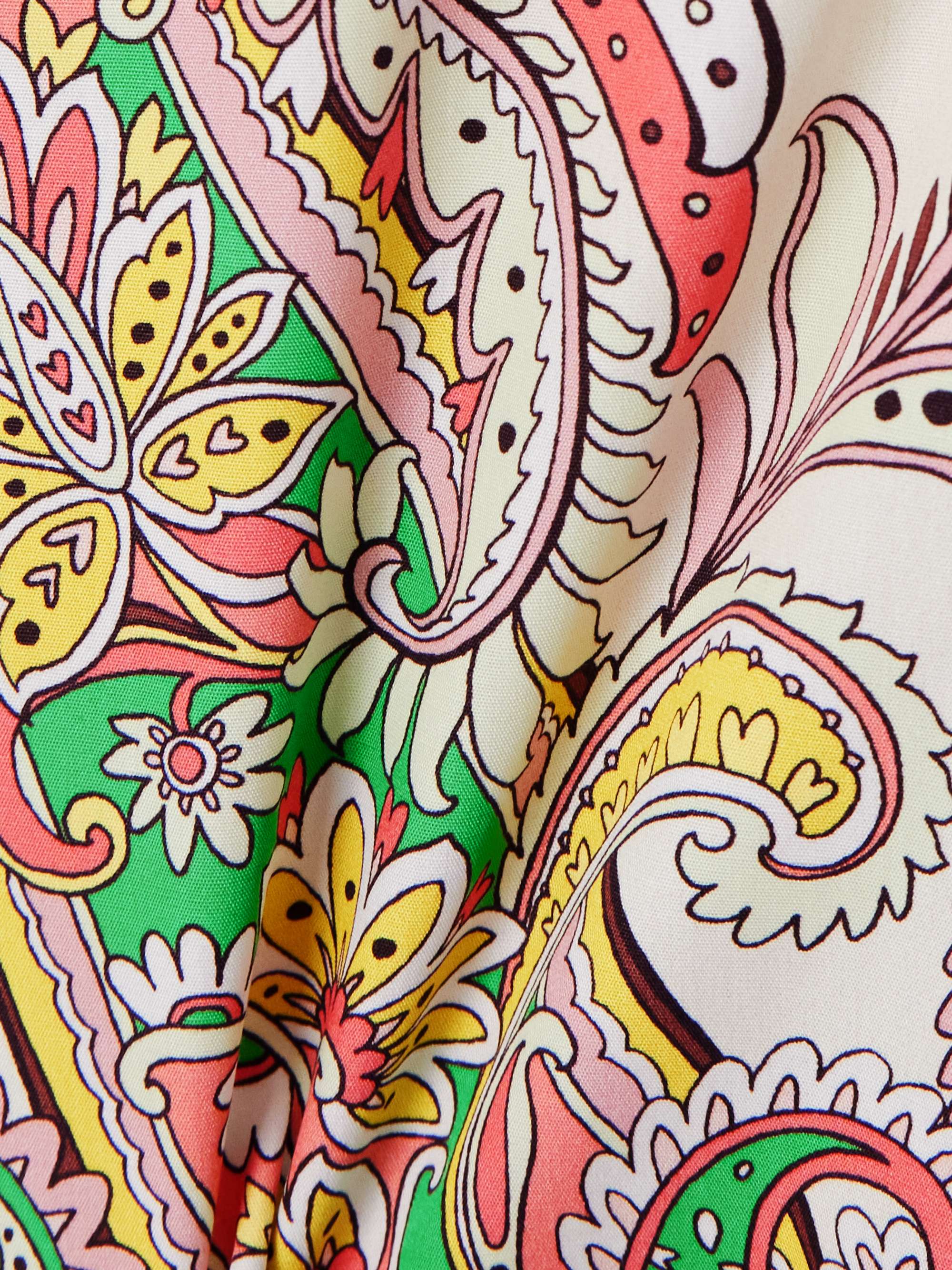 Printed cotton-poplin blouse view