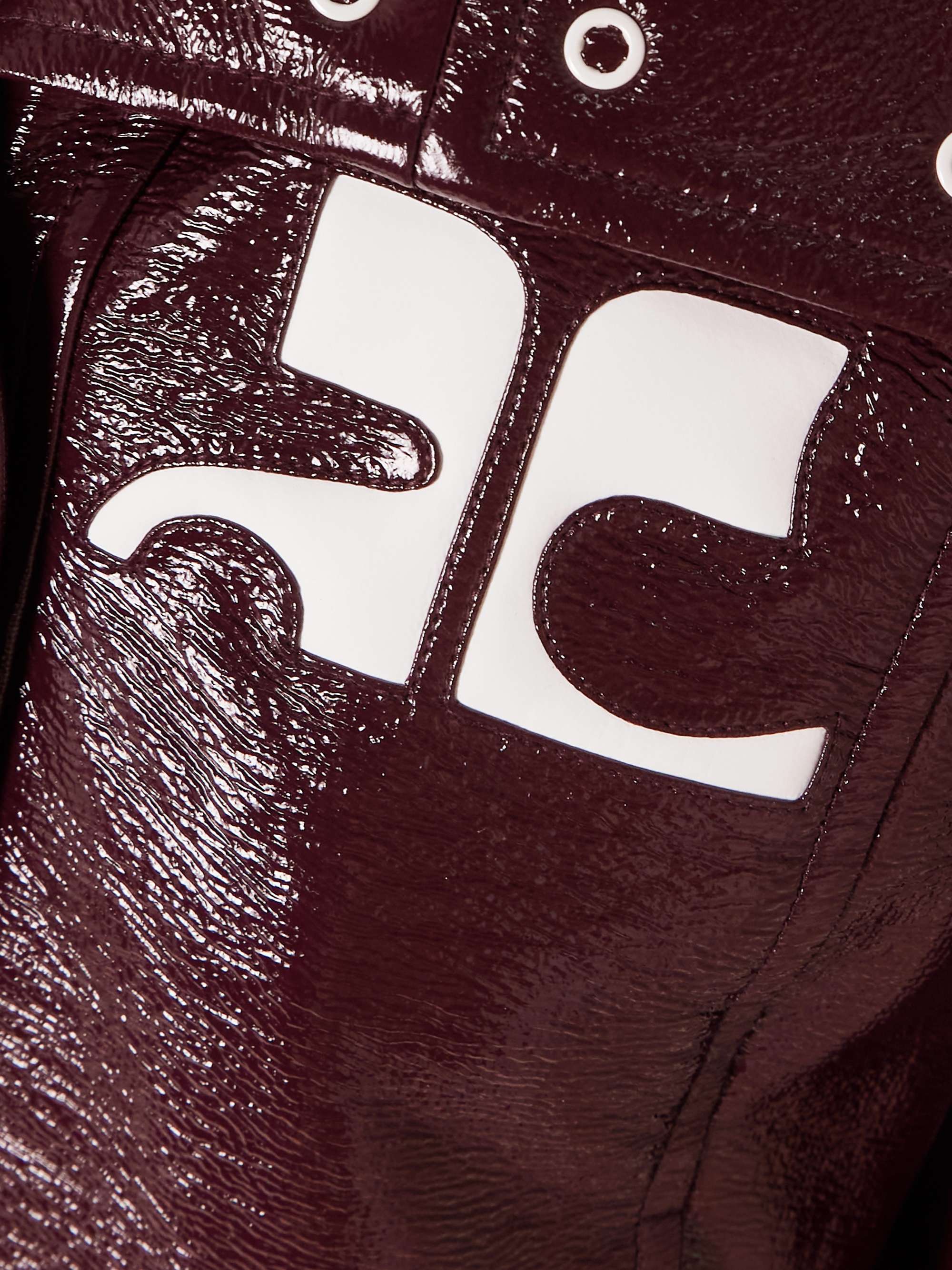 Reedition appliquéd coated cotton-blend jacket view