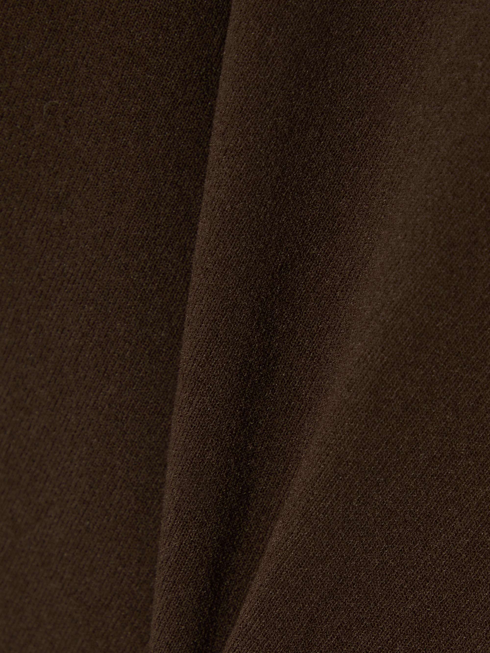 Paneled cropped jersey top view