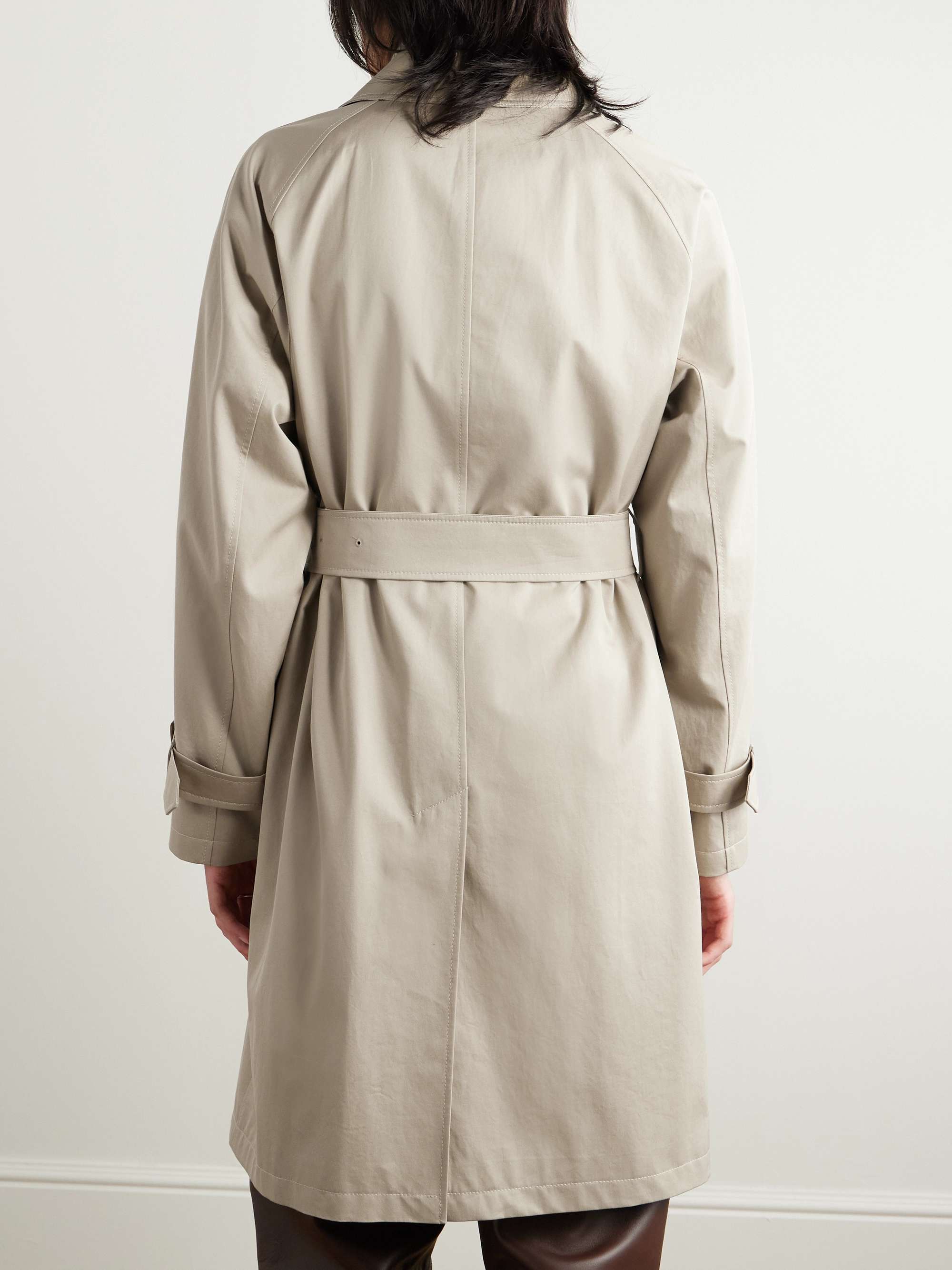 Belted Cotton-Gabardine Trench Coat view