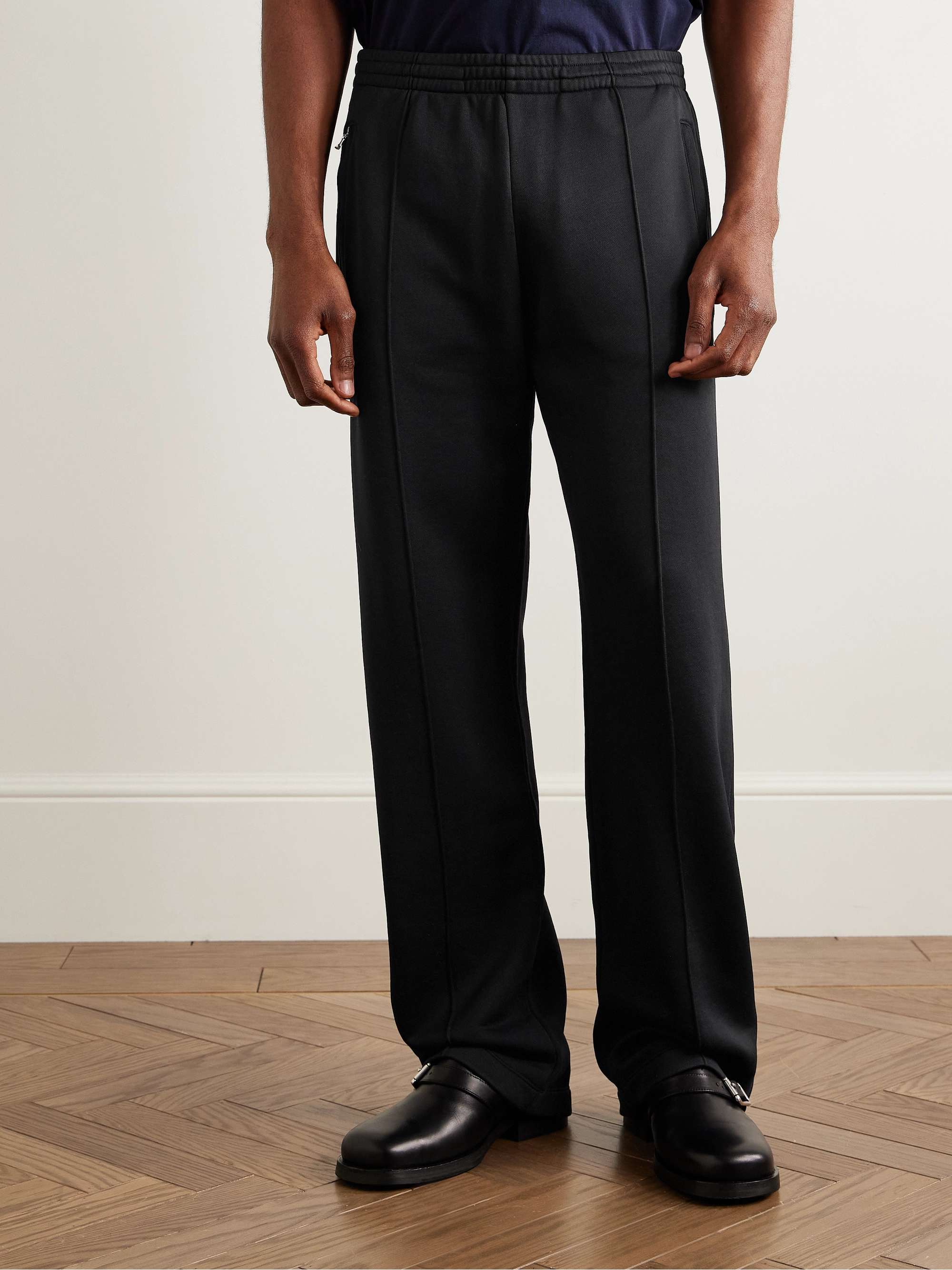 Straight-Leg Jersey Track Pants view