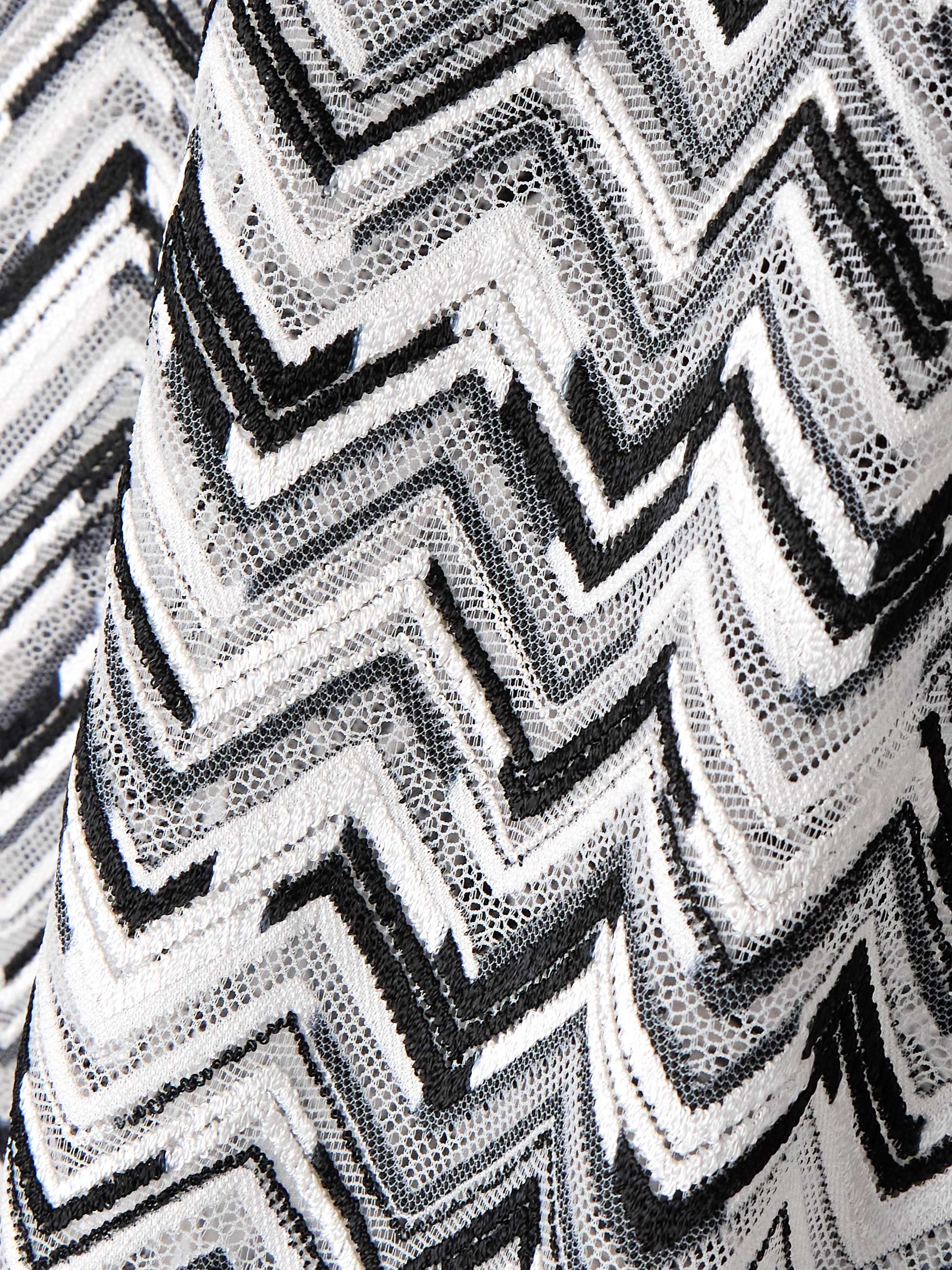 Belted striped crochet-knit robe view