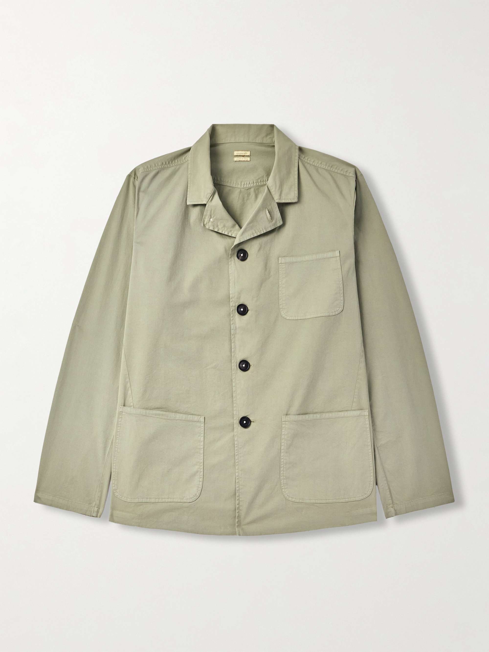 Florida Camp-Collar Stretch-Cotton Twill Overshirt view