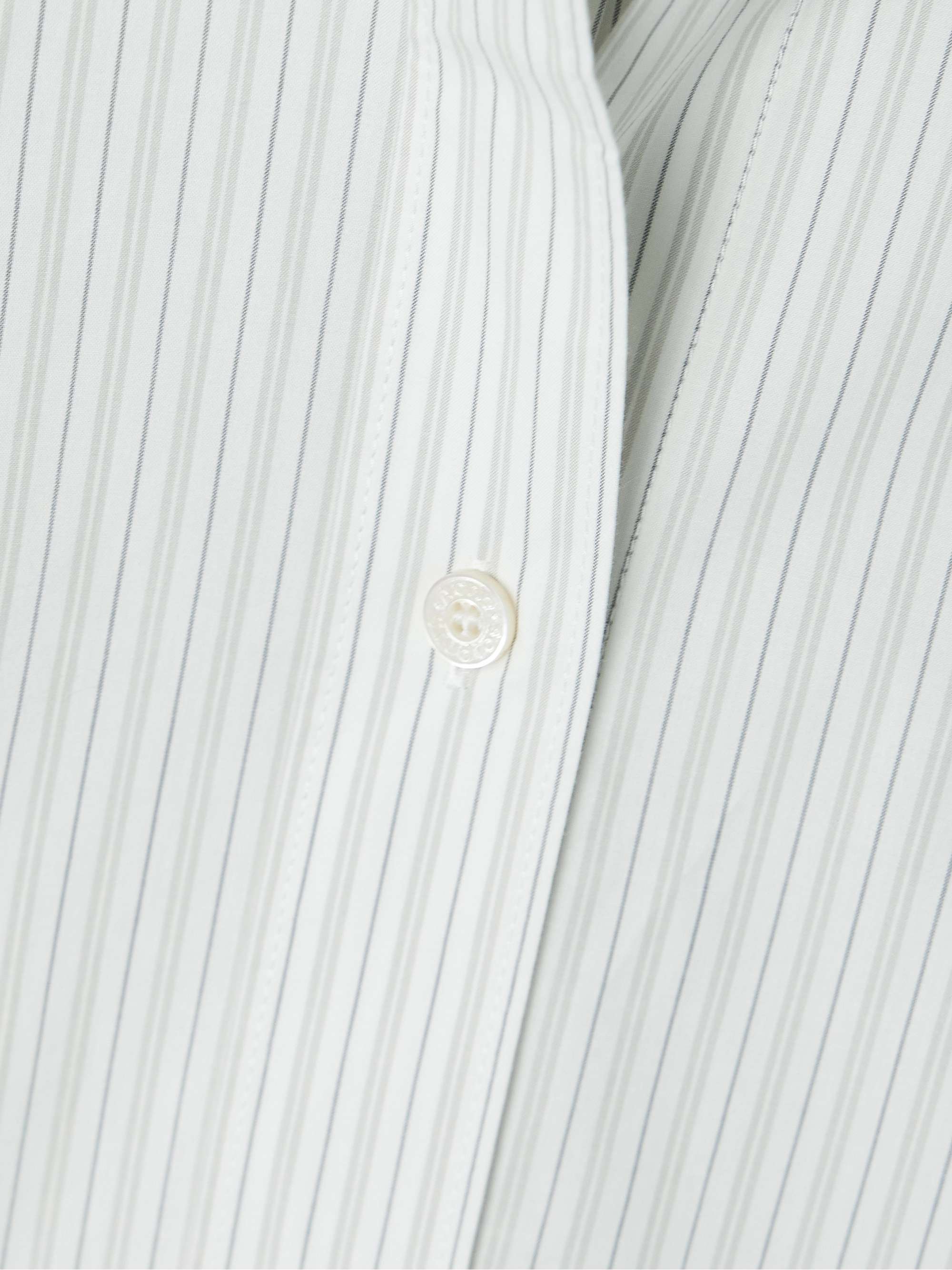 Layered striped cotton-poplin shirt view
