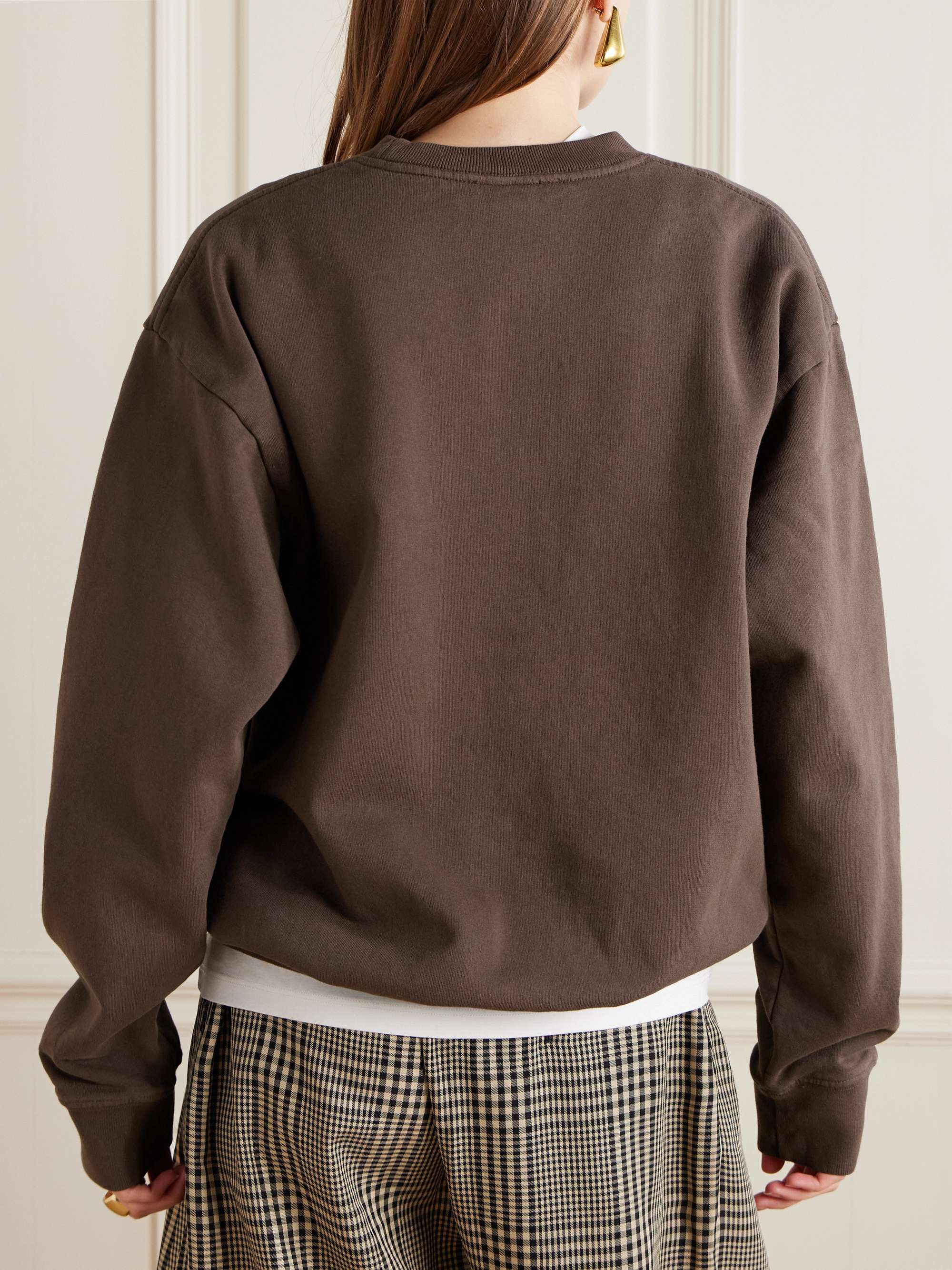 + Le Bristol Paris Crest printed cotton-jersey sweatshirt view