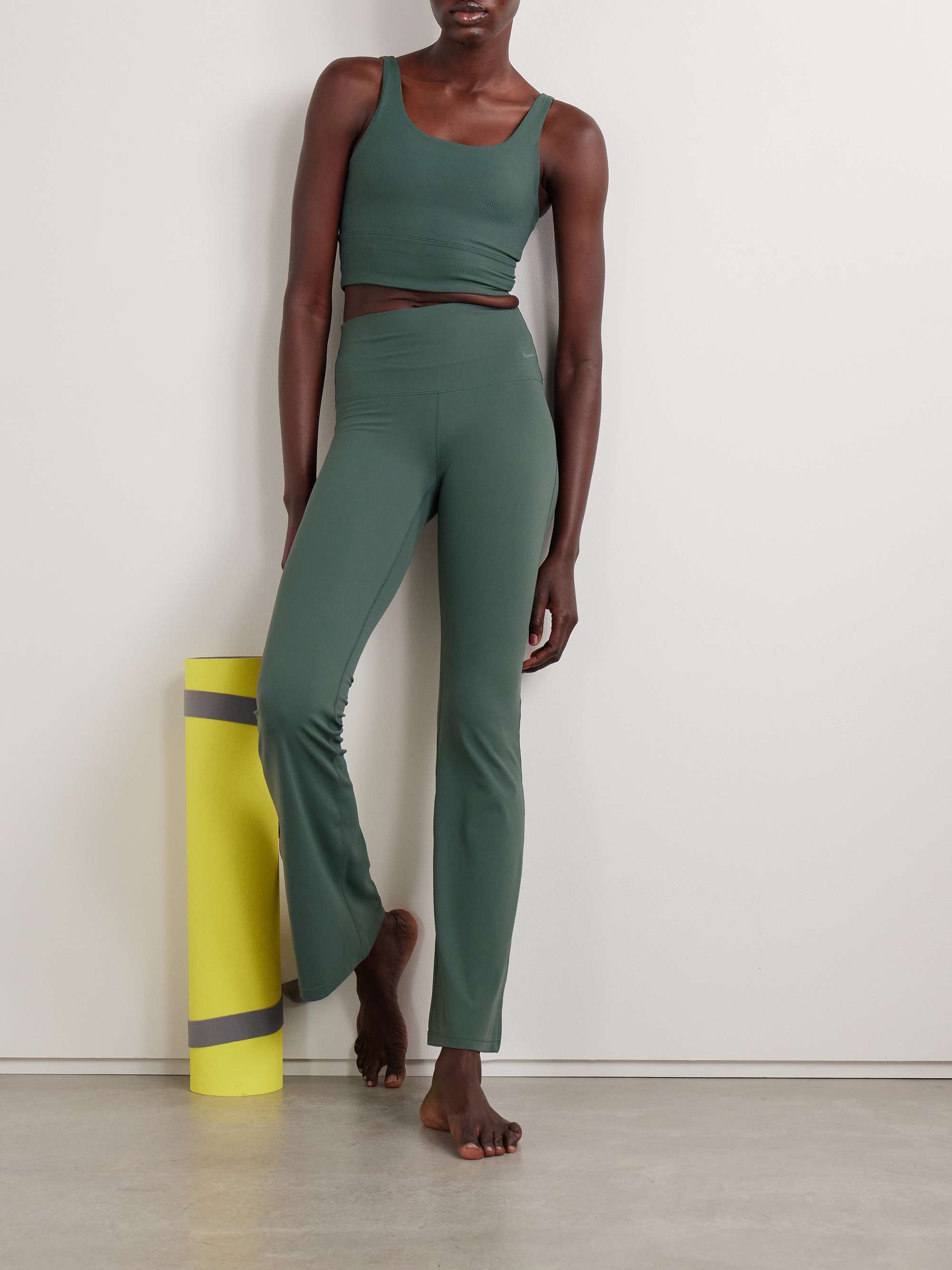 Zenvy stretch-jersey flared leggings view