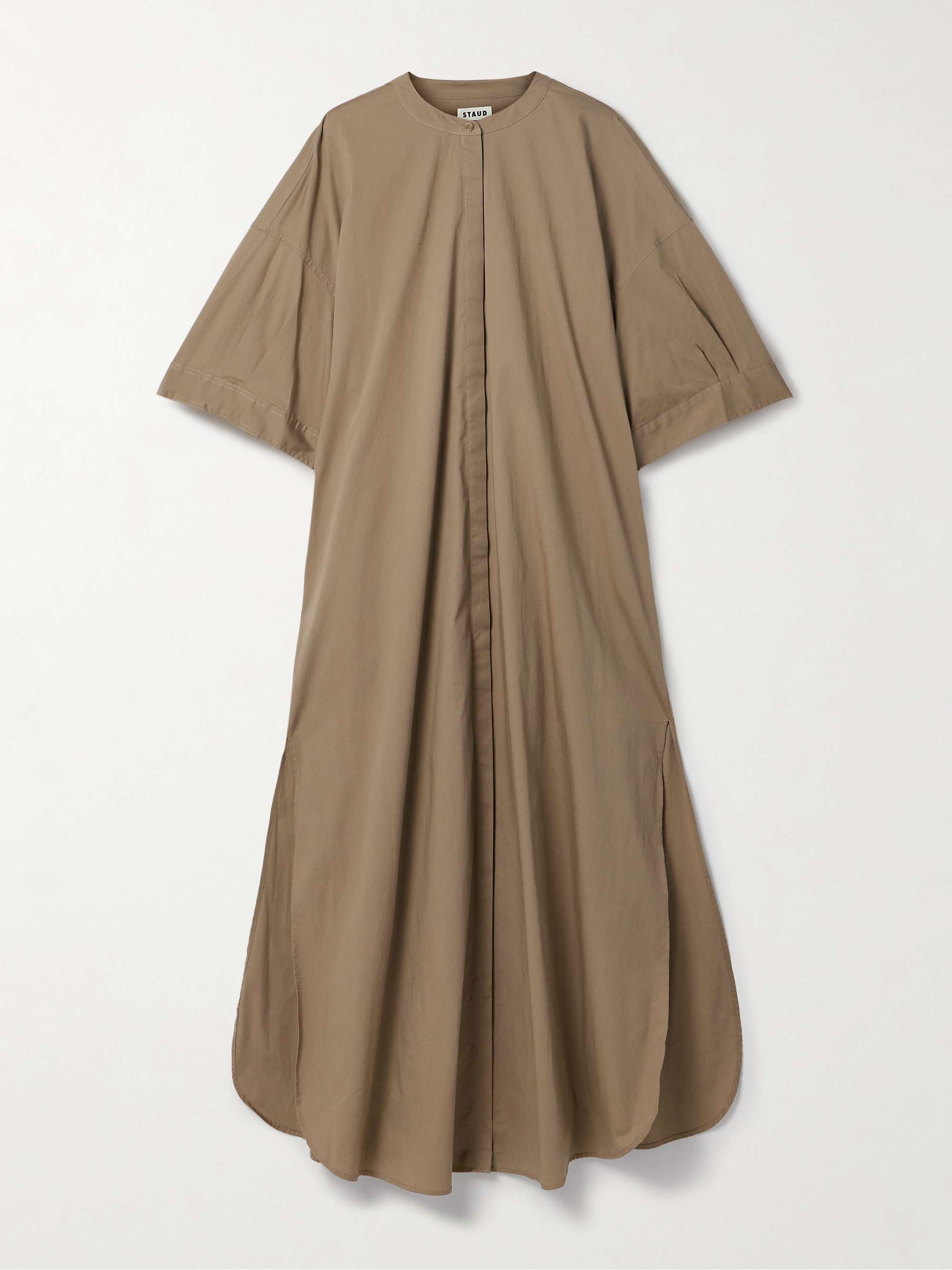 Enzo stretch-cotton poplin maxi shirt dress view