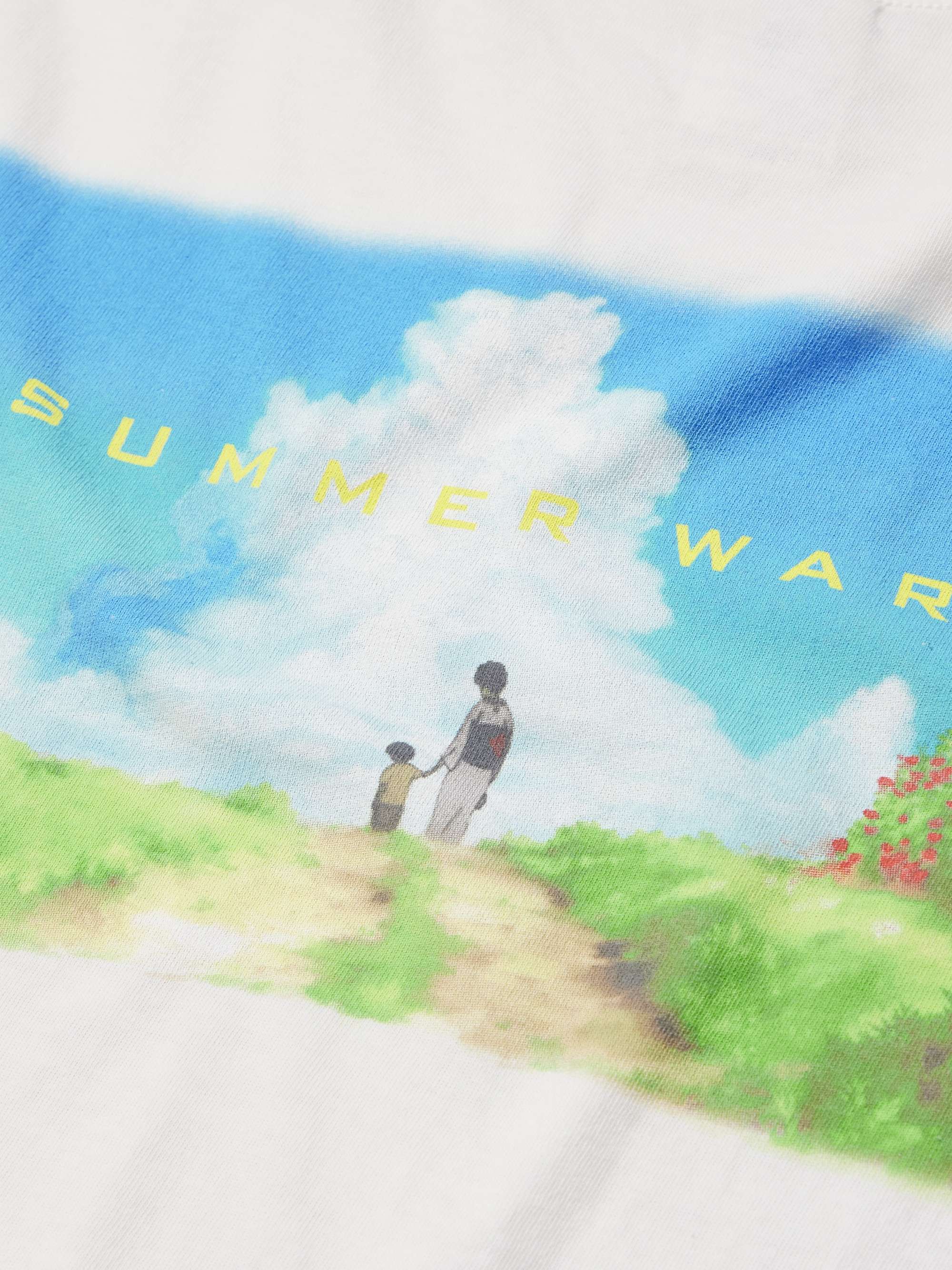 + Summer Wars + GEEKS RULE Printed Cotton-Jersey T-Shirt view