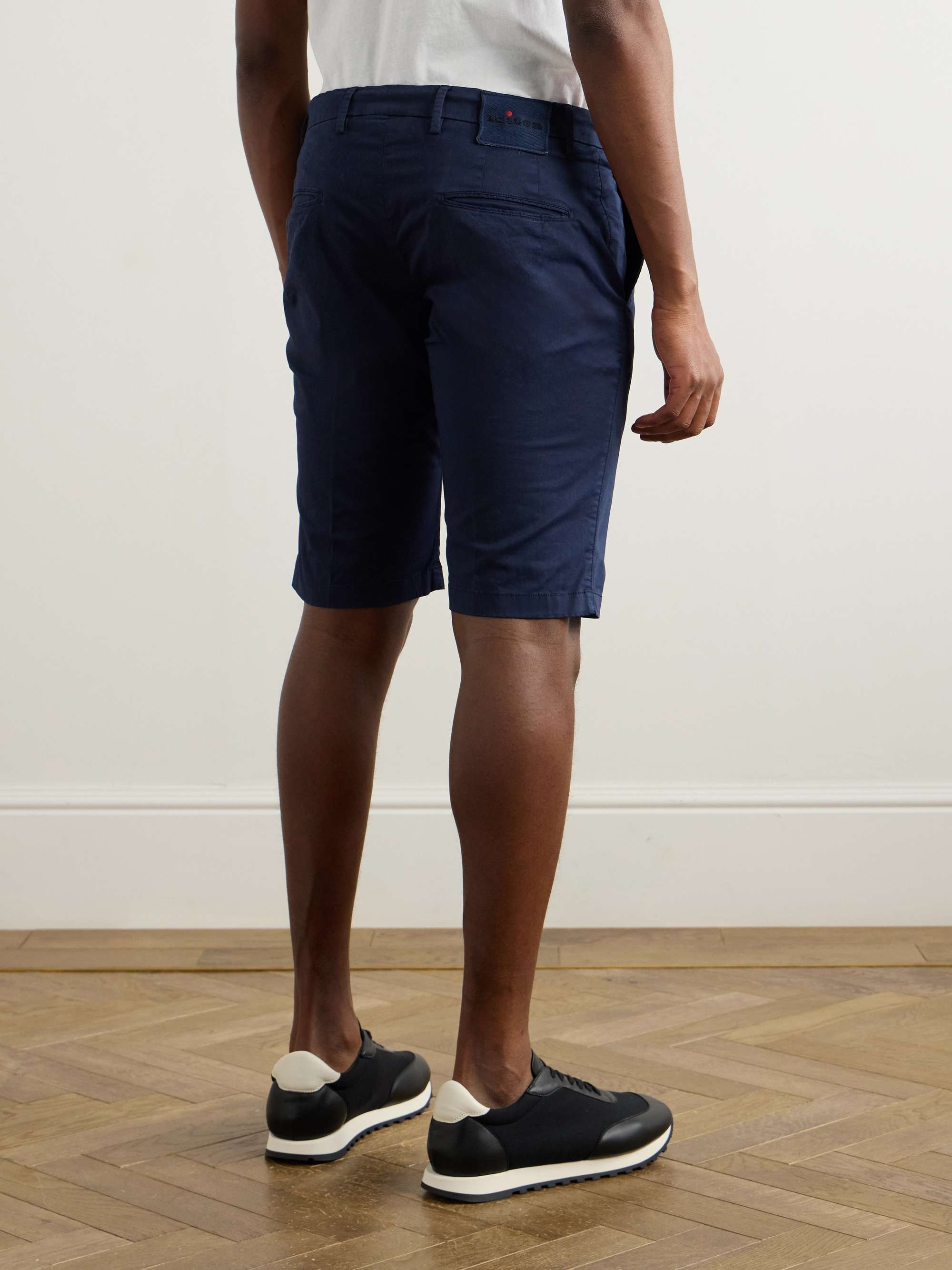 Straight-Leg Stretch-Cotton Shorts view
