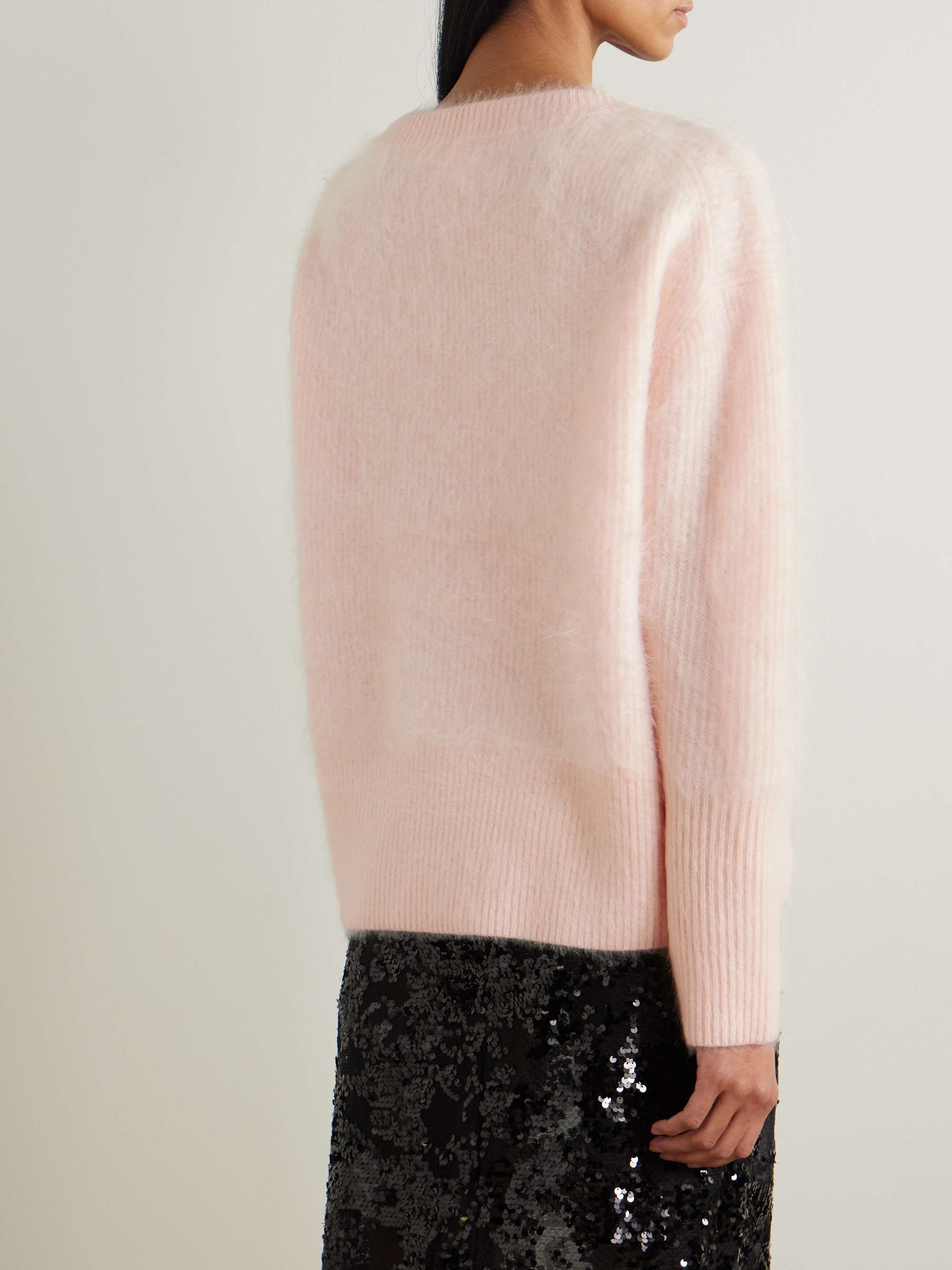 Loom brushed cashmere-blend sweater view