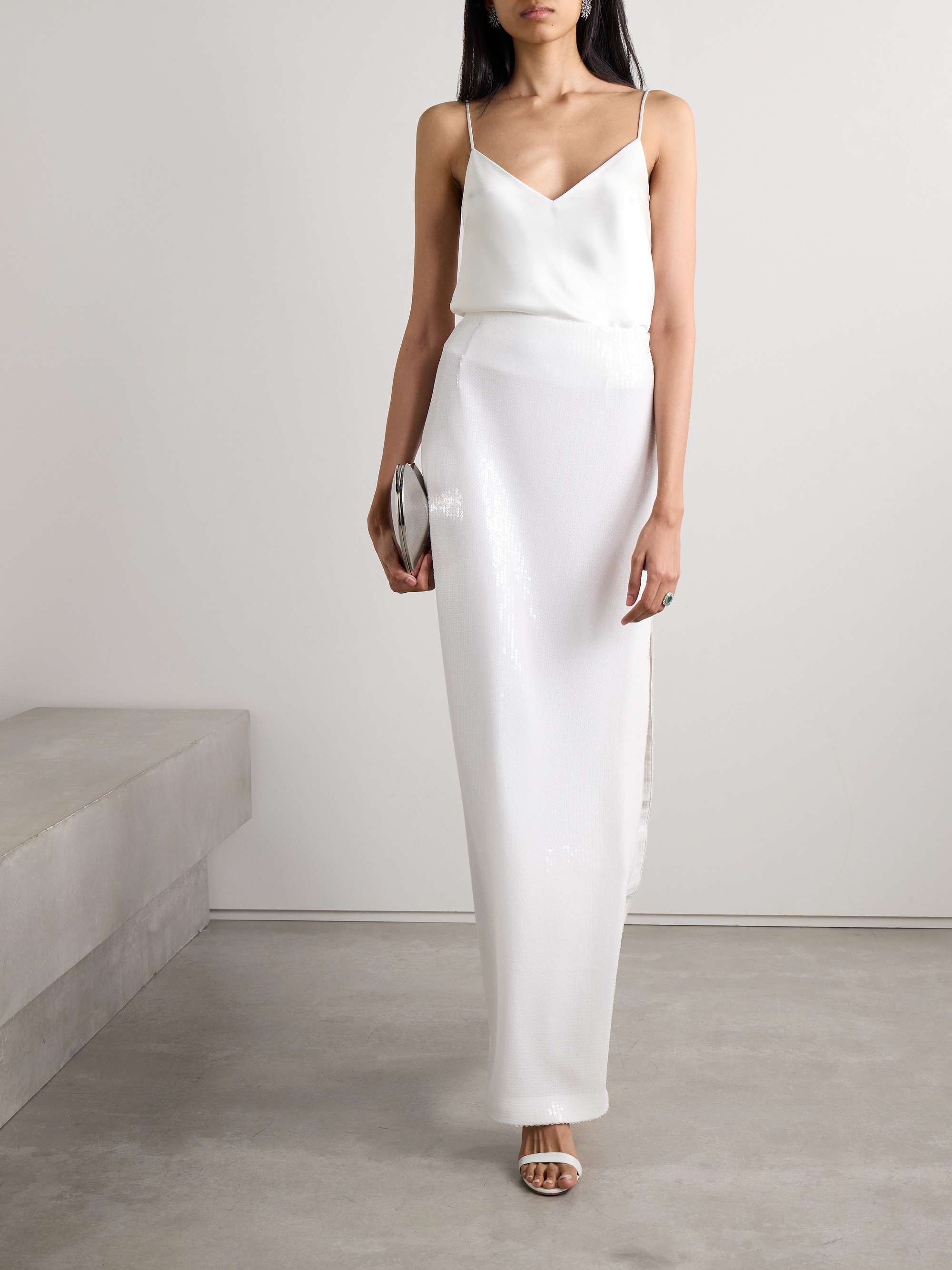 Ischia satin camisole view