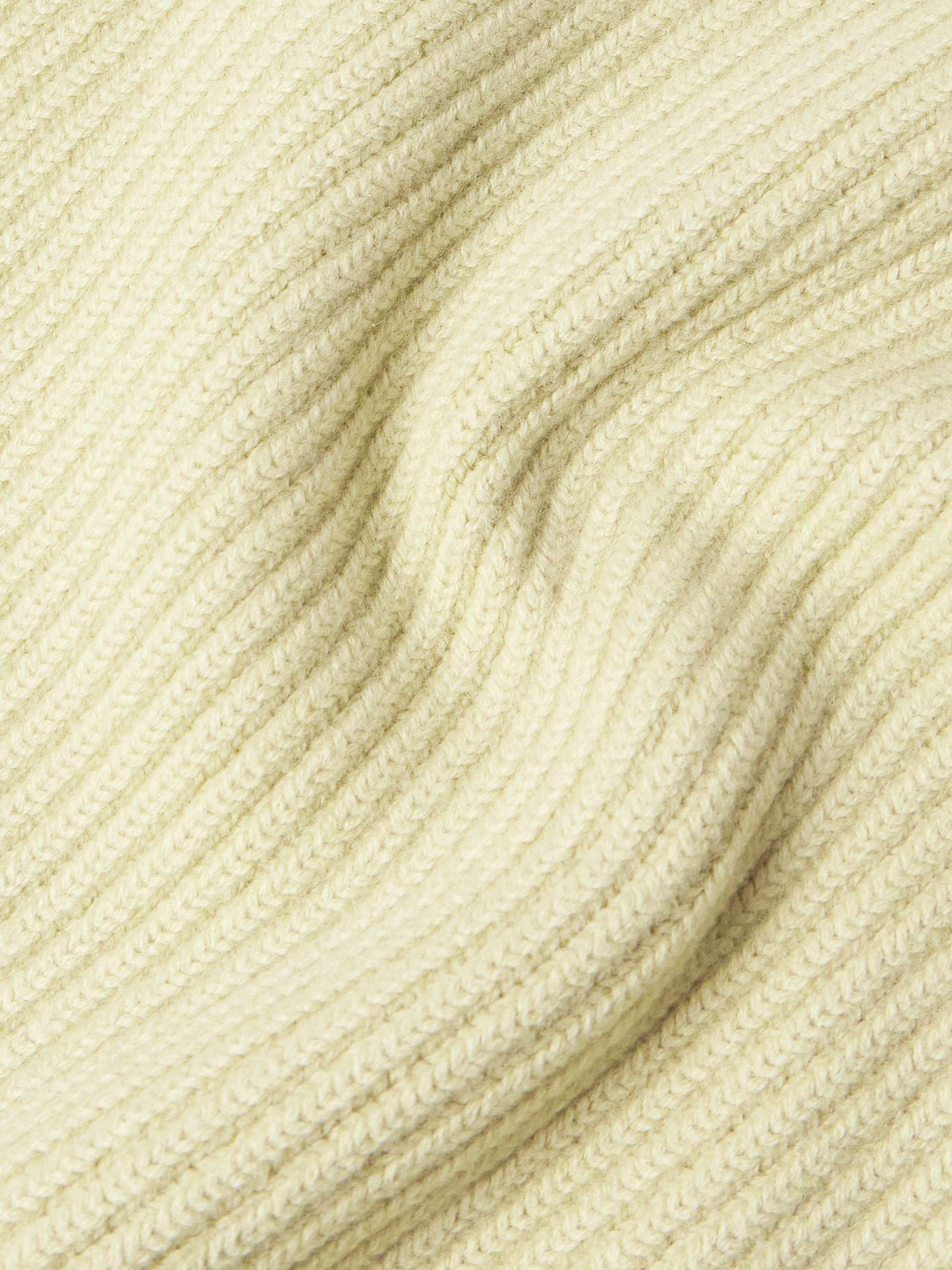 Ribbed Boiled-Wool Sweater view