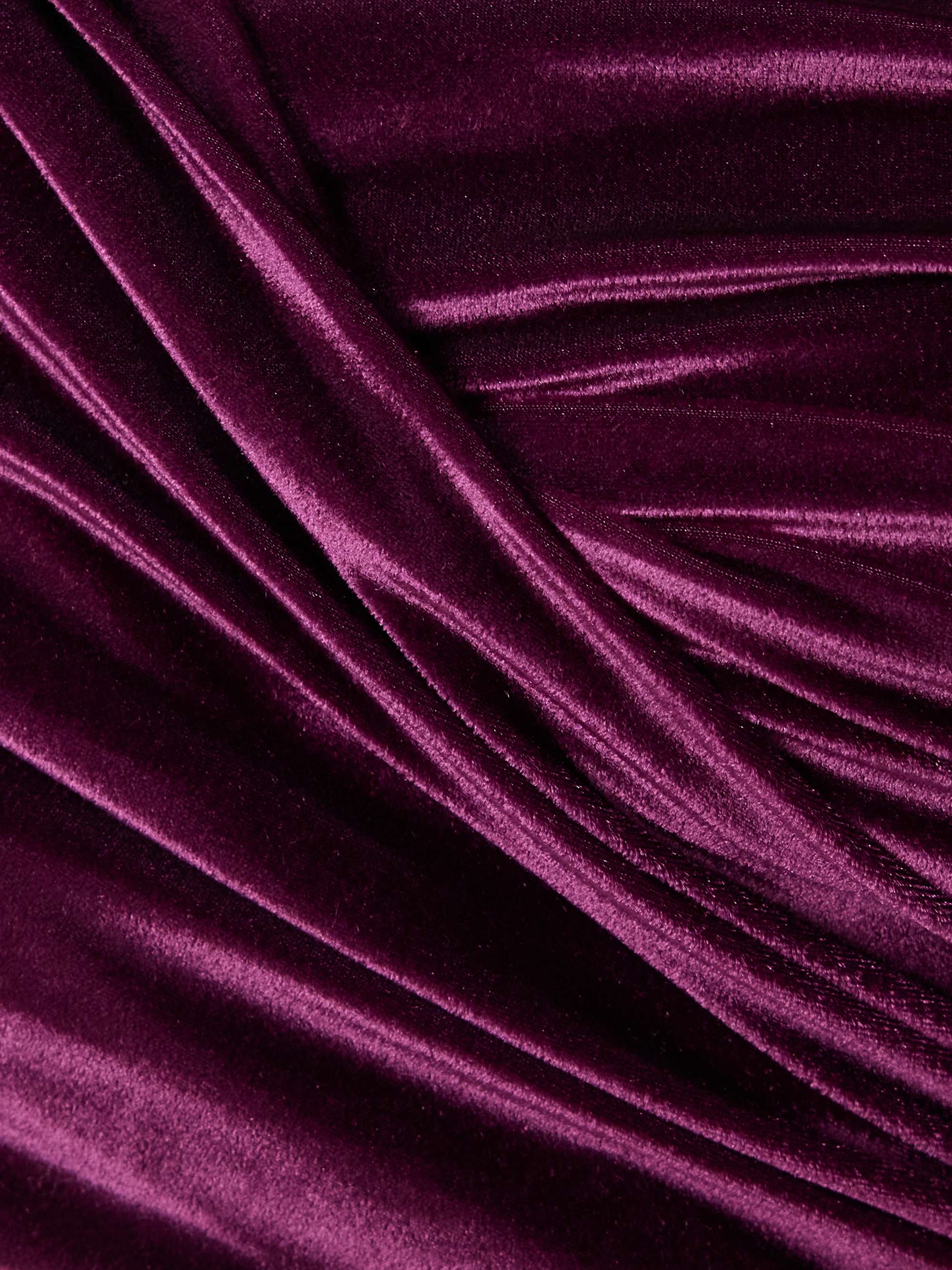Lido cropped stretch-velvet top view