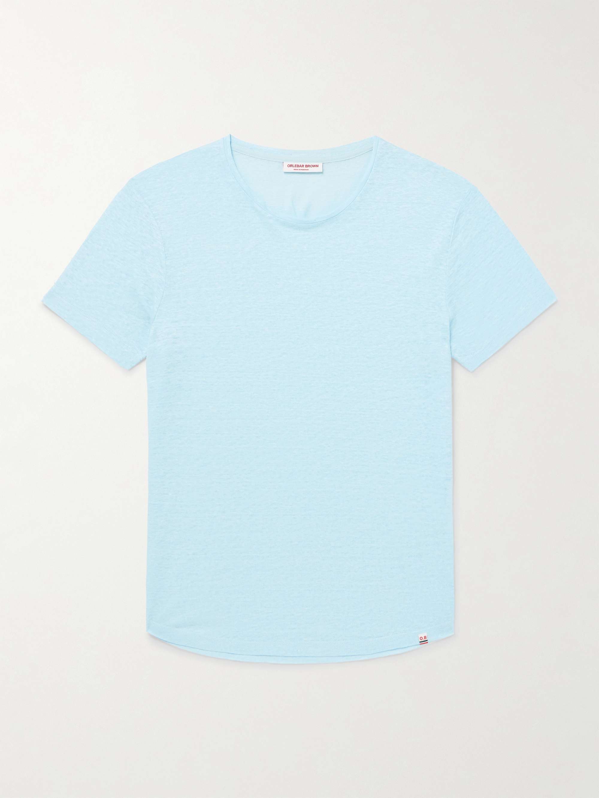 OB-T Slim-Fit Linen-Jersey T-Shirt view