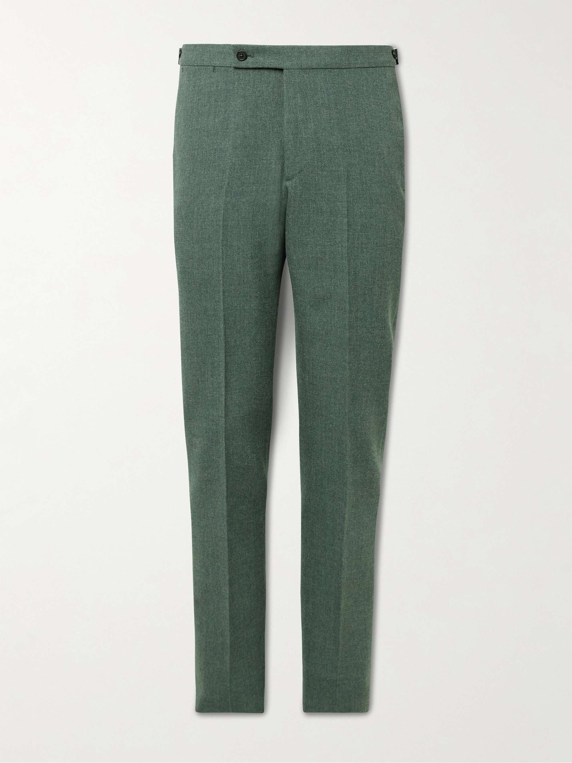 Slim-Fit Wool Suit Trousers view