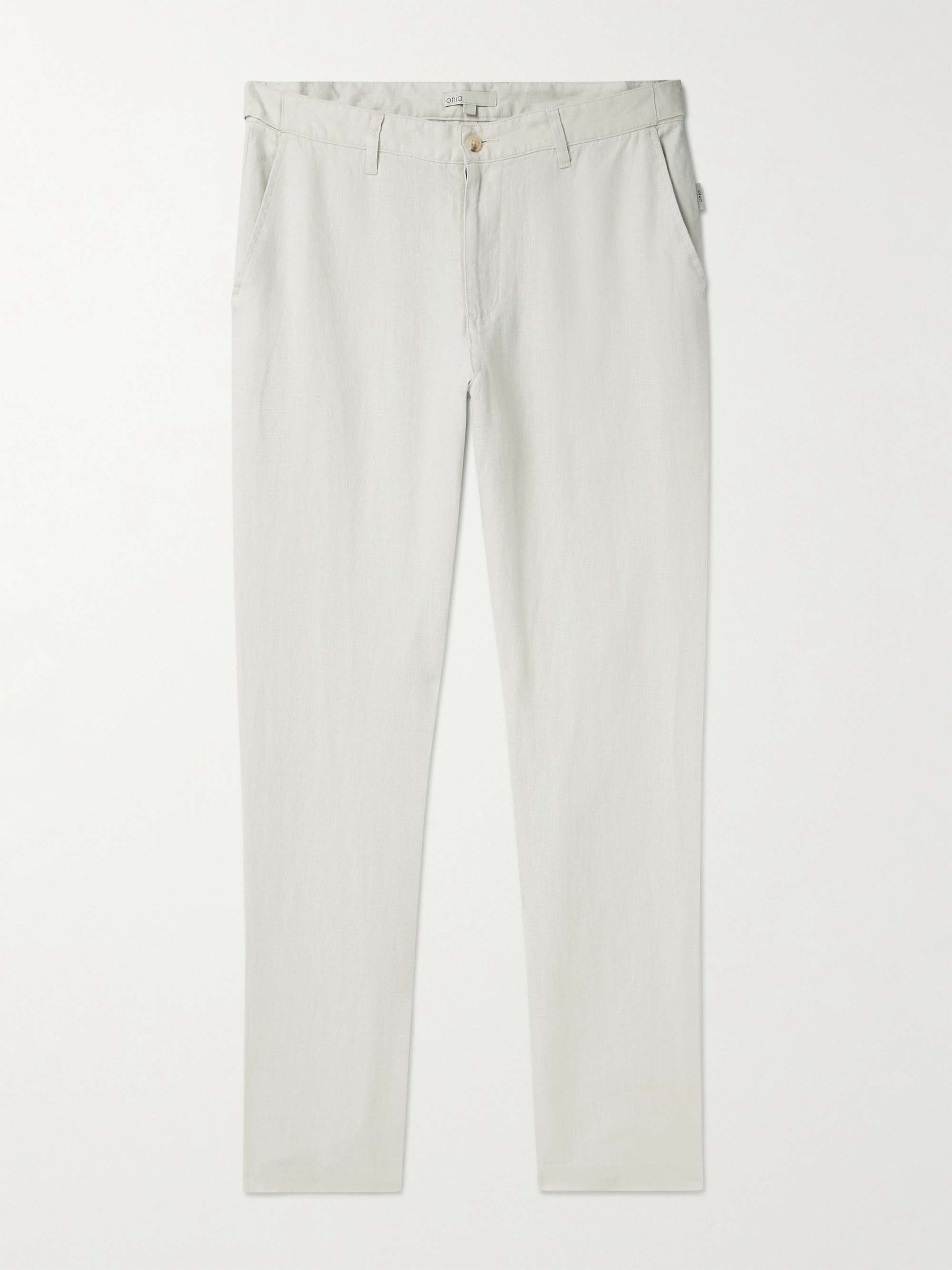 Straight-Leg Linen Trousers view
